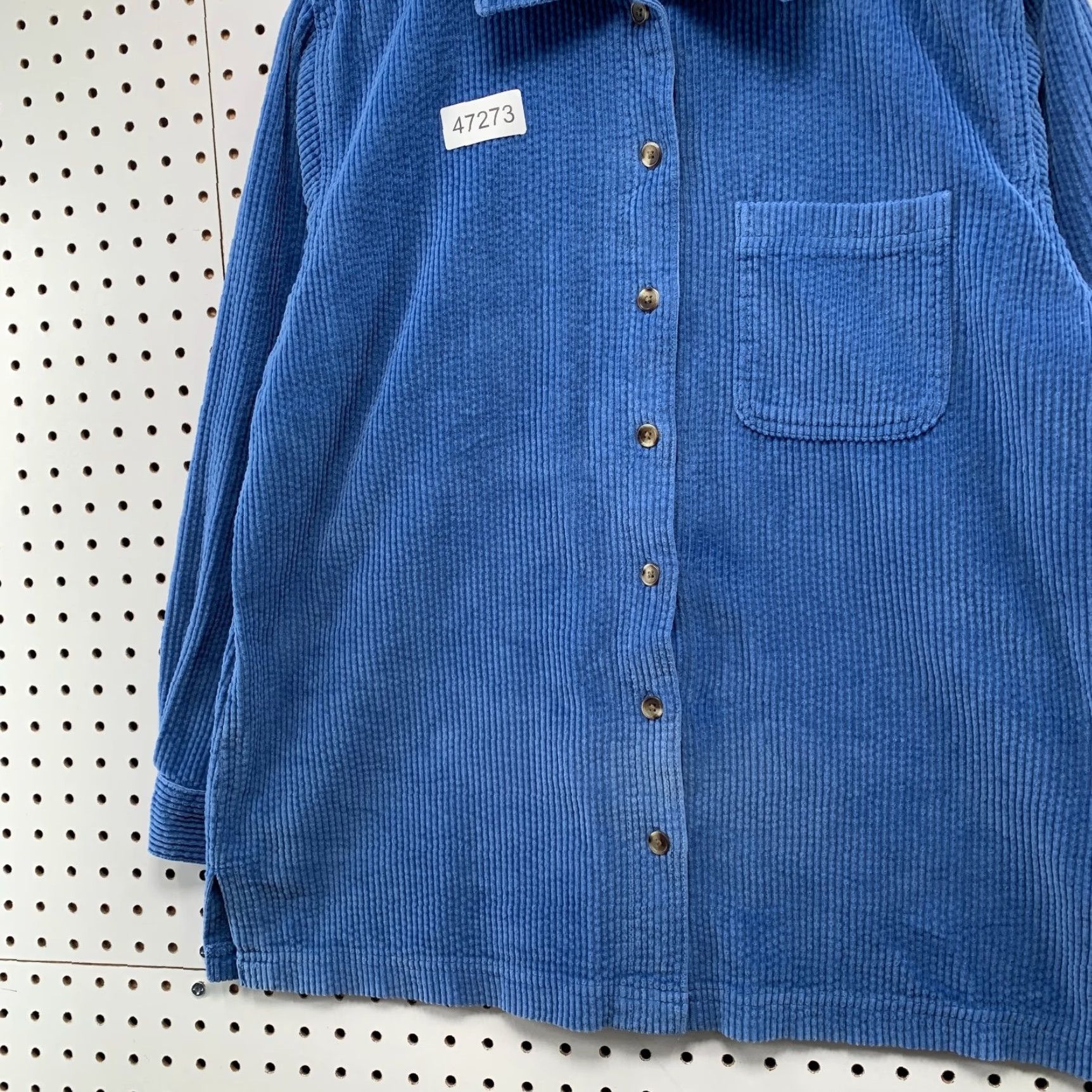 Vintage VINTAGE L.L. Bean Corduroy Button Shirt Jacket Womens Medium Blue Long Sleeve Shirt Jacket Size M / US 6-8 / IT 42-44 - 5 Thumbnail