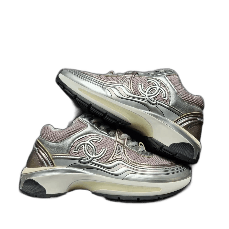 Chanel CHANEL Silver Sport Sneakers Size 36-yf Size US 5.5 / EU 38 - 1 Thumbnail