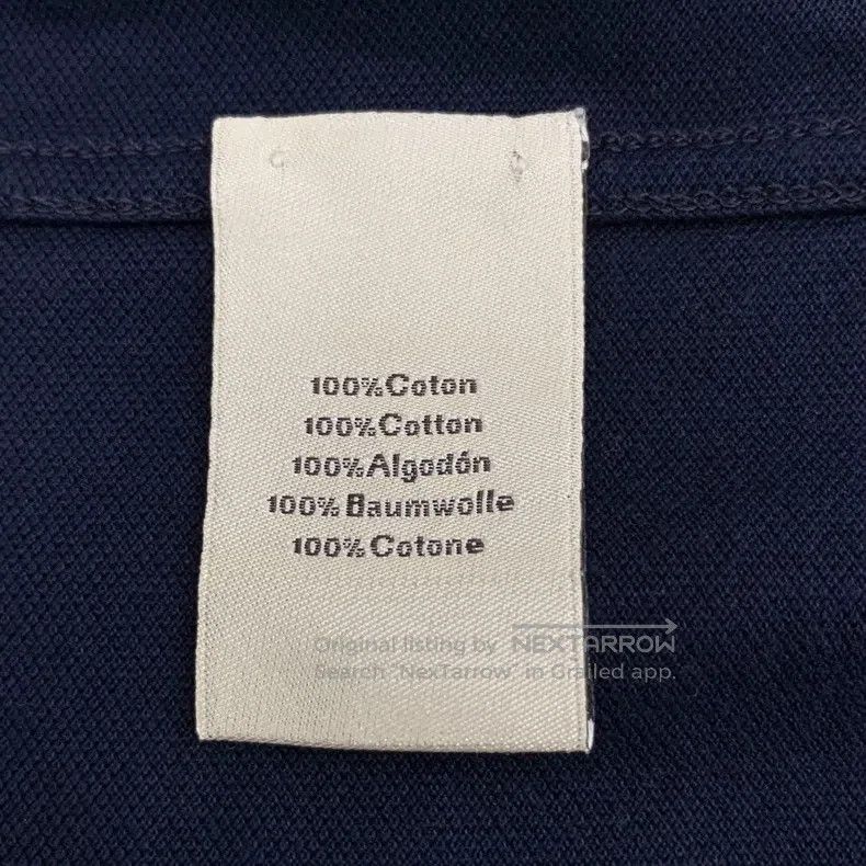 Hermes Hermes Navy blue cotton short-sleeved polo shirt Size US XS / EU 42 / 0 - 6 Thumbnail