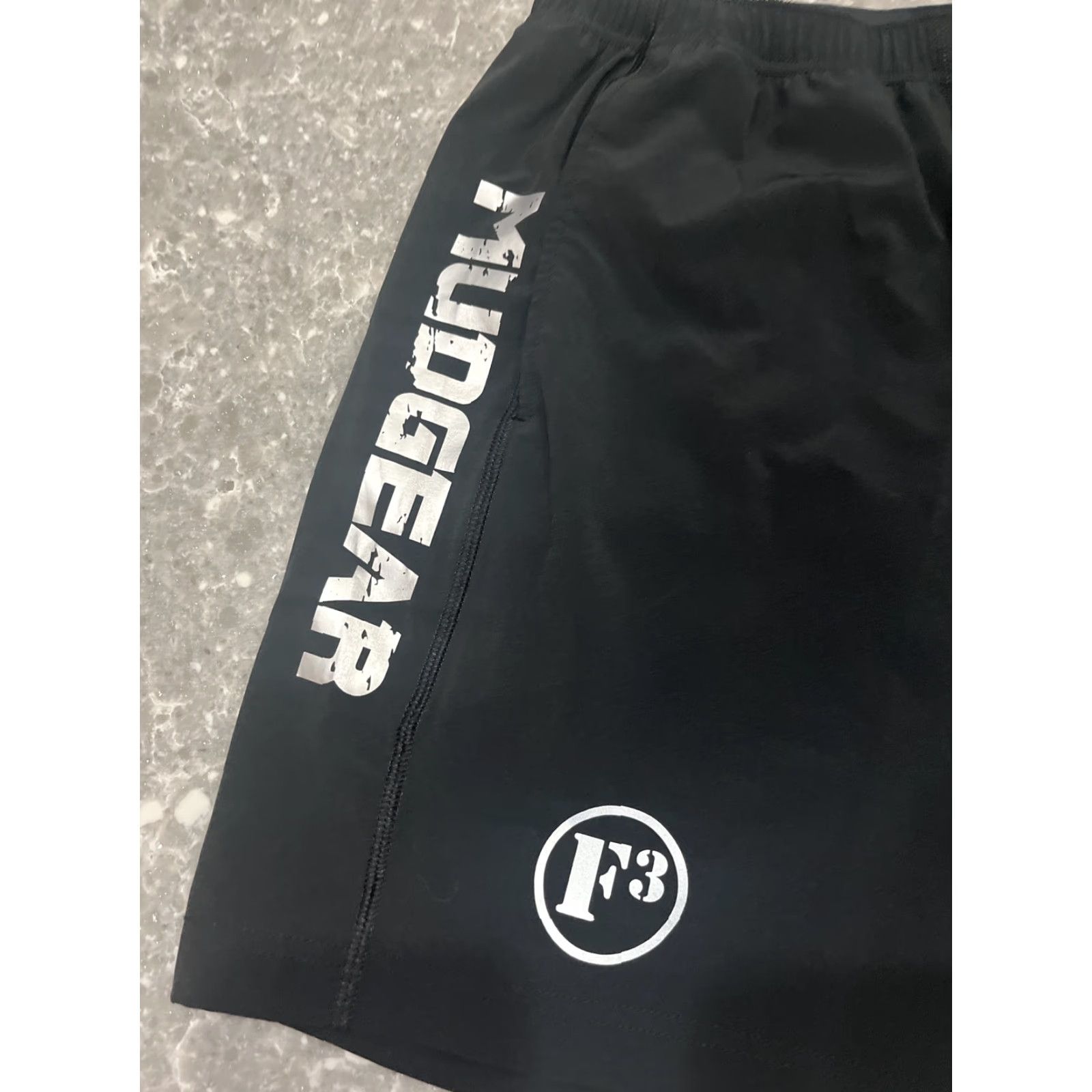Vintage F3 Mudgear Athletic Shorts XS Mens Regular XS Black Breathable Pockets Drawstring Elastic Waist 36 Inseam Gym Running Equipment? Size US 27 - 3 Thumbnail