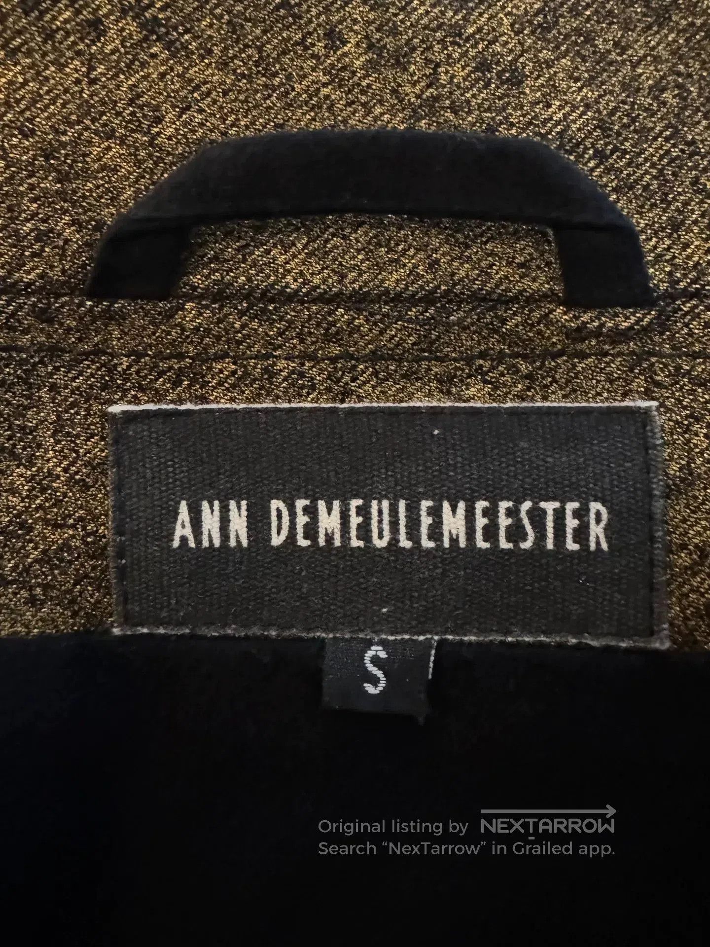Ann Demeulemeester Ann Demeulemeester Black Gold Vest. Size US S / EU 44-46 / 1 - 4 Thumbnail