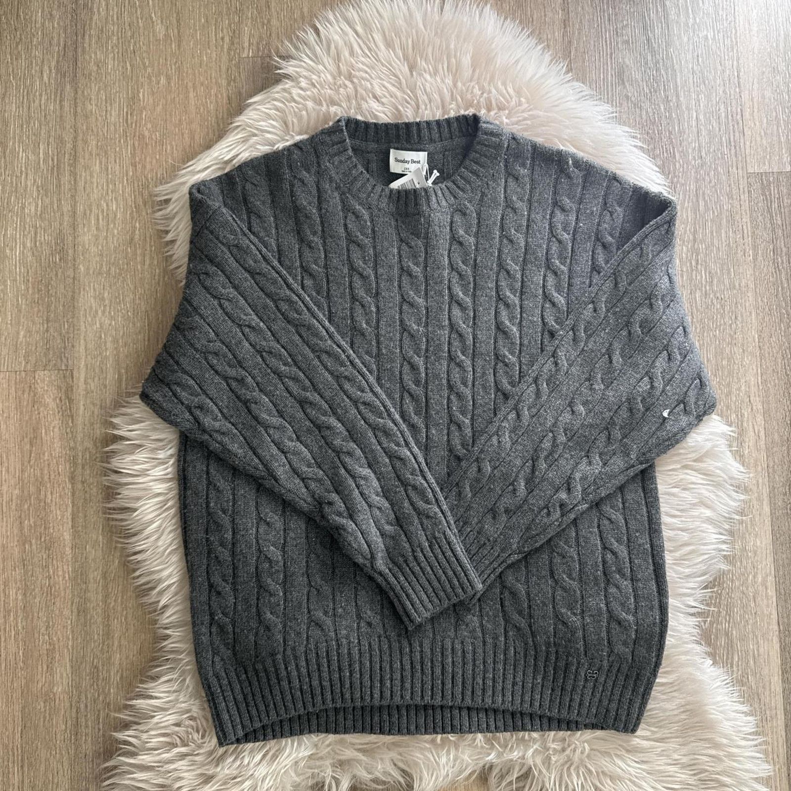 Aritzia NWT ARITZIA SUNDAY BEST Peggy Sweater - Heather Chorcoal S Size S / US 4 / IT 40 - 2 Thumbnail