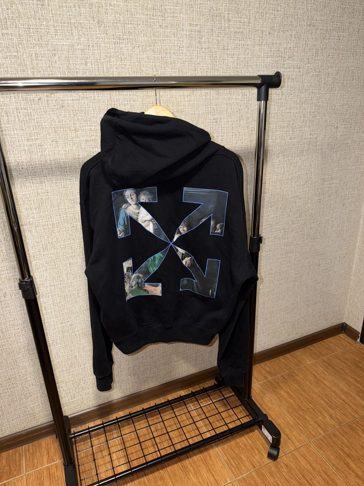 Off-White OFF WHITE CARAVAGGIO PAINTING BLACK HOODIE Size US S / EU 44-46 / 1 - 2 Thumbnail