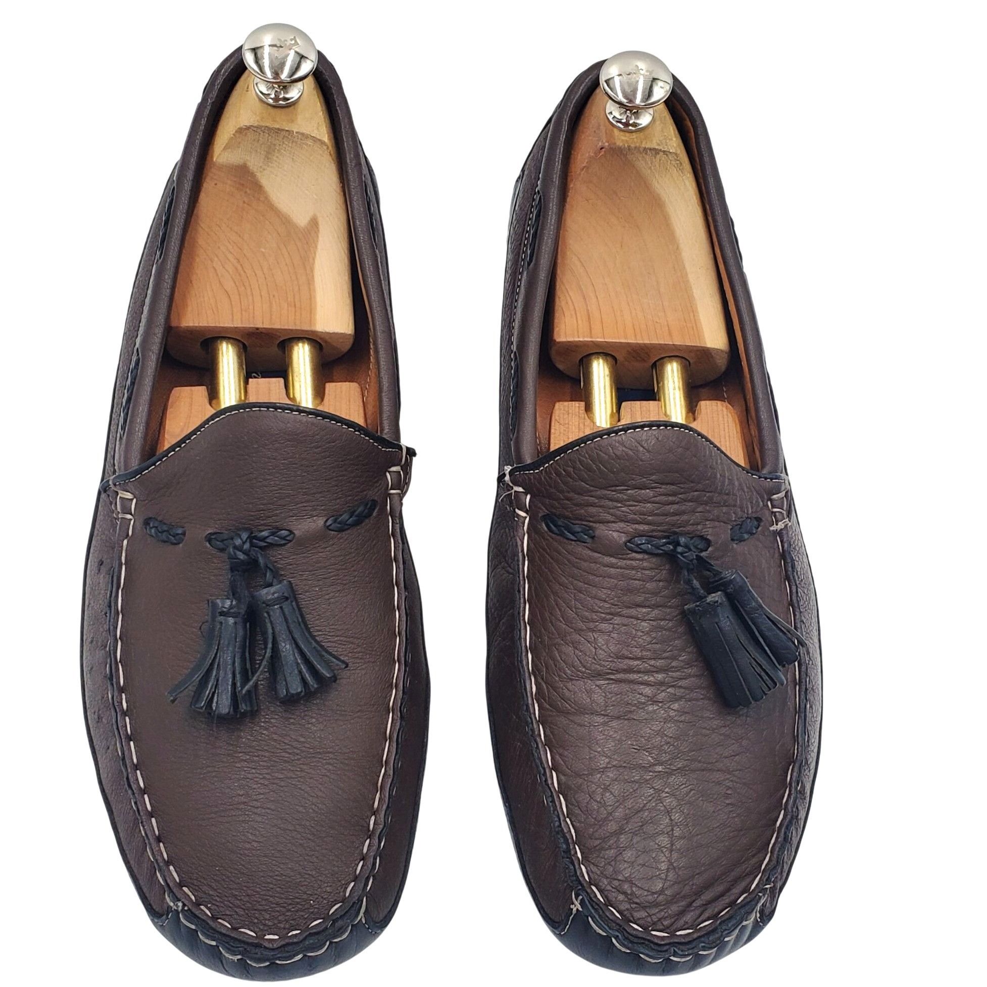Cole Haan Bragano Cole Haan Men's size 10.5 Brown Leather Driving loaf Size US 10.5 / EU 43-44 - 2 Thumbnail