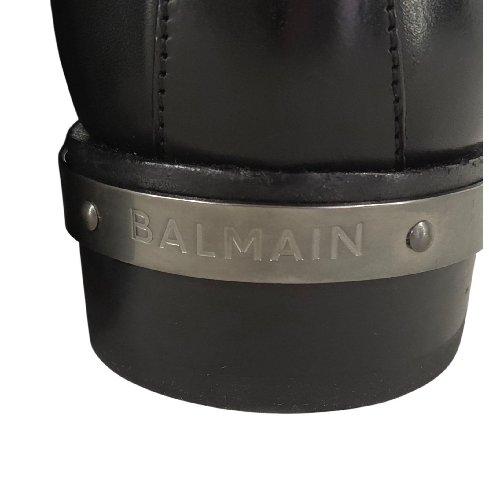 Balmain Balmain Beatle Studded Harness Boots US 13 EU 46 Mens Black Size US 13 / EU 46 - 7 Thumbnail