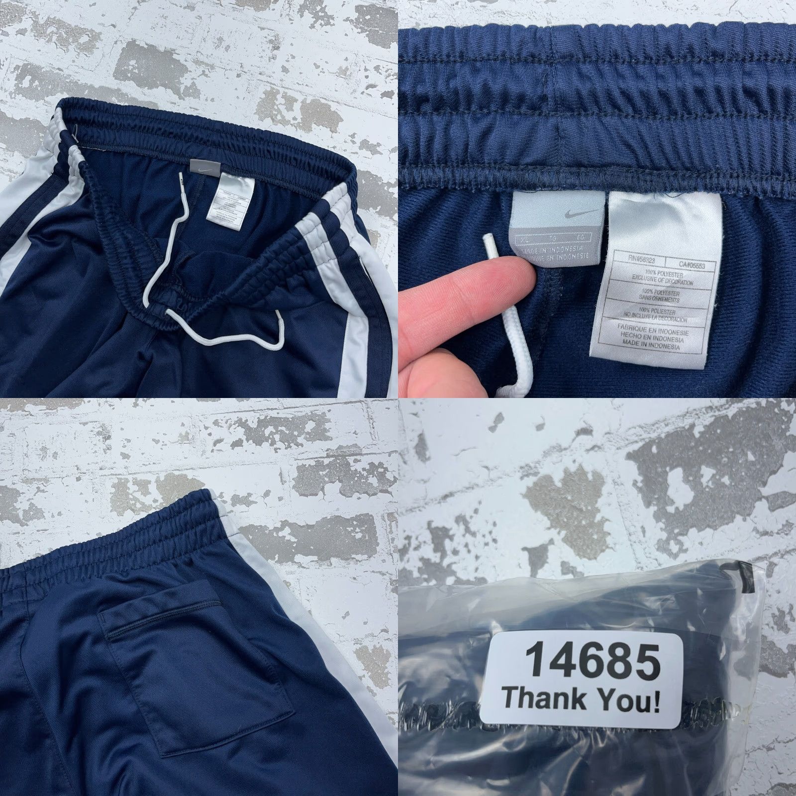 Nike Nike Sweatpants Men XL Blue White Jogger Sweatpants Casual 90s Sports Hip Hop City Track & Field Clothing Mens Size US 36 / EU 52 - 9 Thumbnail