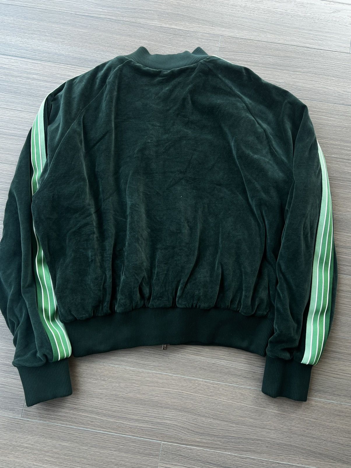 Amiri AMIRI Stacked Monogram Velour Track Jacket Size US XXL / EU 58 / 5 - 2 Thumbnail