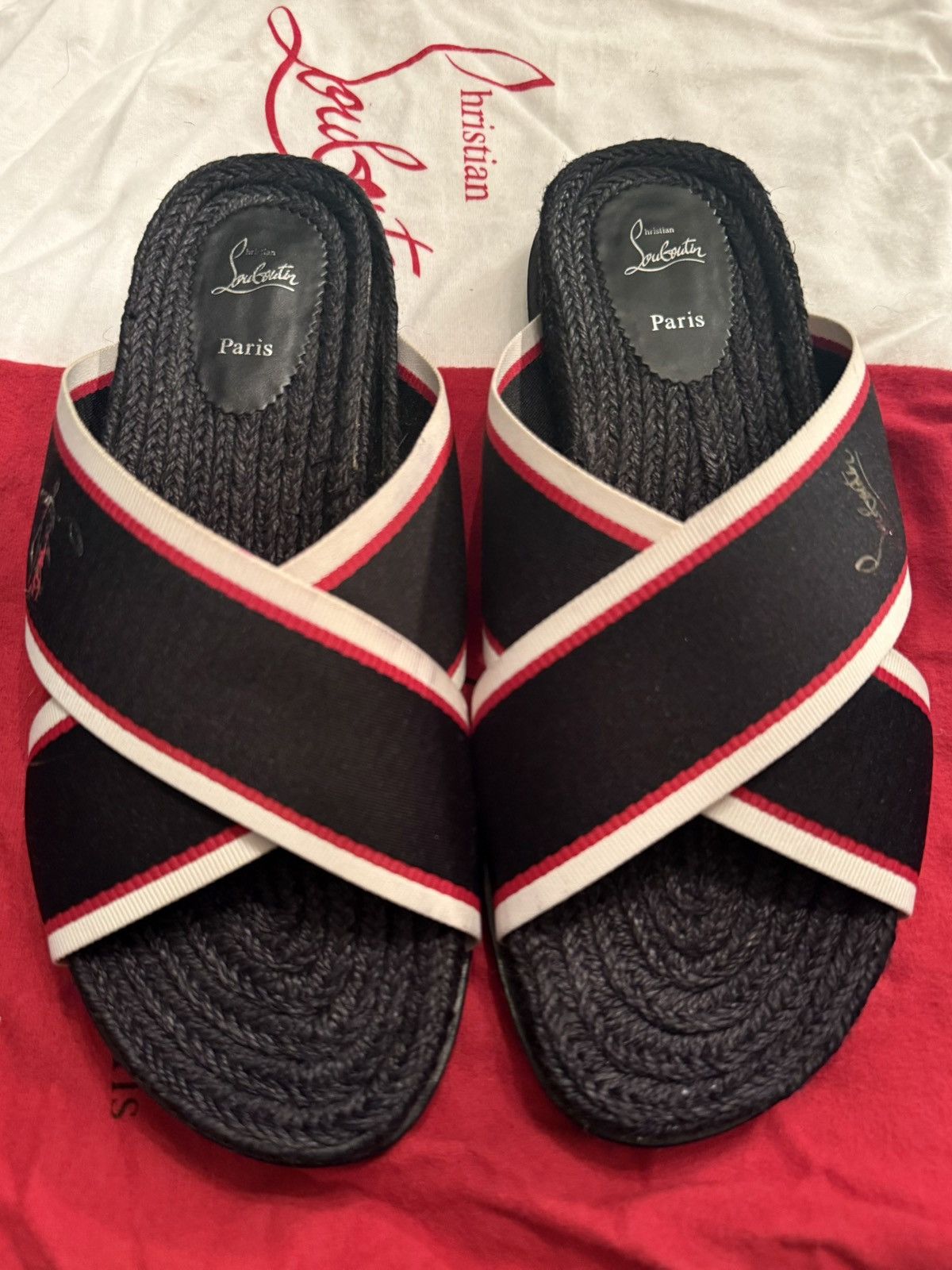 Christian Louboutin Christian Louboutin Hot Cross Bizz slides Size US 8 / EU 41 - 2 Thumbnail