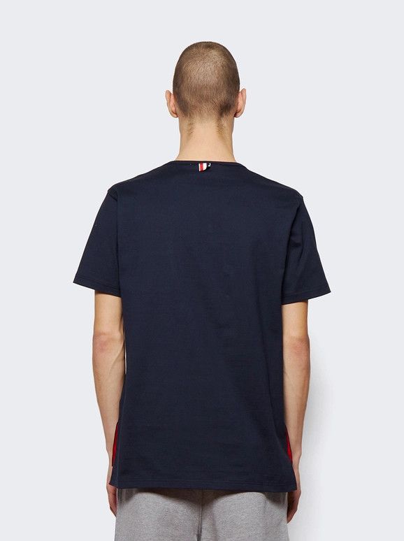 Thom Browne o1s22i1n1124 Questa T-Shirt in Navy Blue Size US L / EU 52-54 / 3 - 5 Thumbnail
