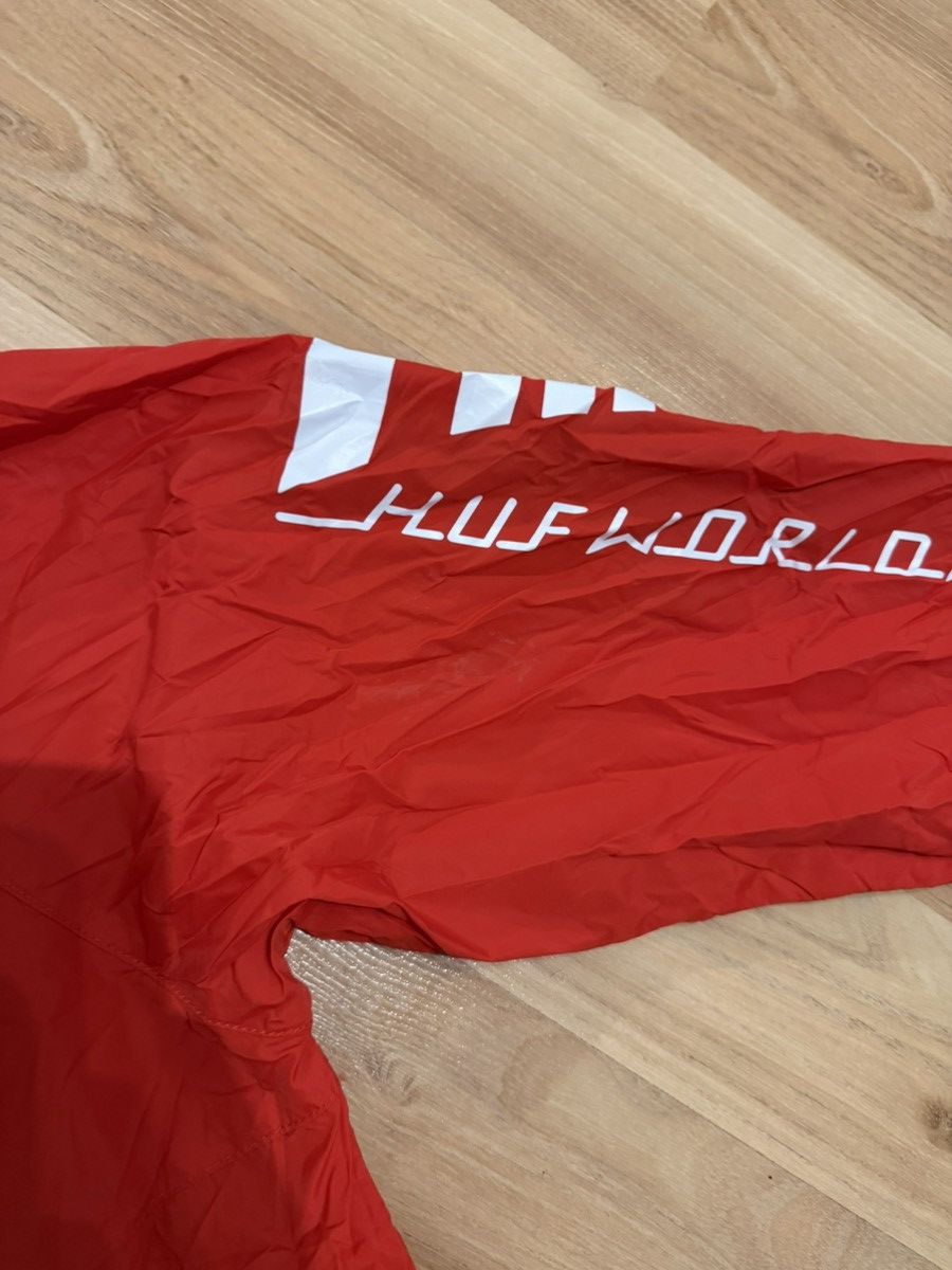 Huf × Thrasher HUF Worldwide Packable Hooded Poncho / Rain Jacket Red - L Size US L / EU 52-54 / 3 - 7 Thumbnail