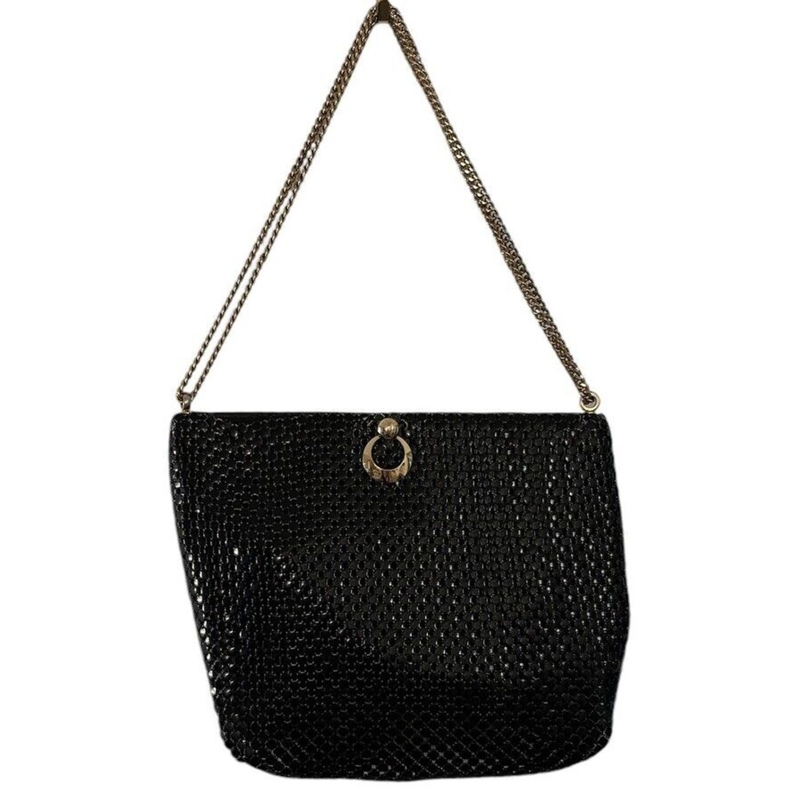 Other 1960s Whiting & Davis Black Metal Mesh Evening Shoulder Bag Size ONE SIZE - 10 Thumbnail
