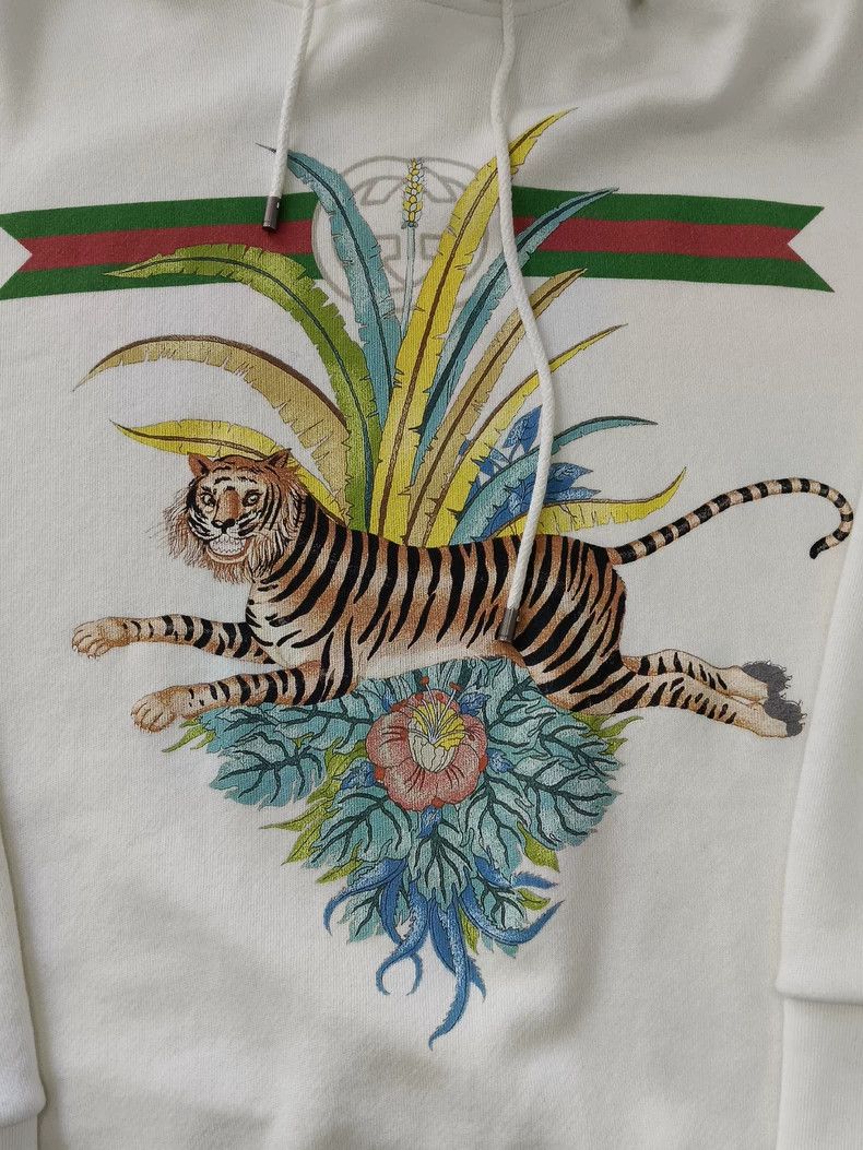 Gucci Gucci Tiger-printed hooded sweatshirt 2504-Nextarrow Size US XXL / EU 58 / 5 - 3 Thumbnail