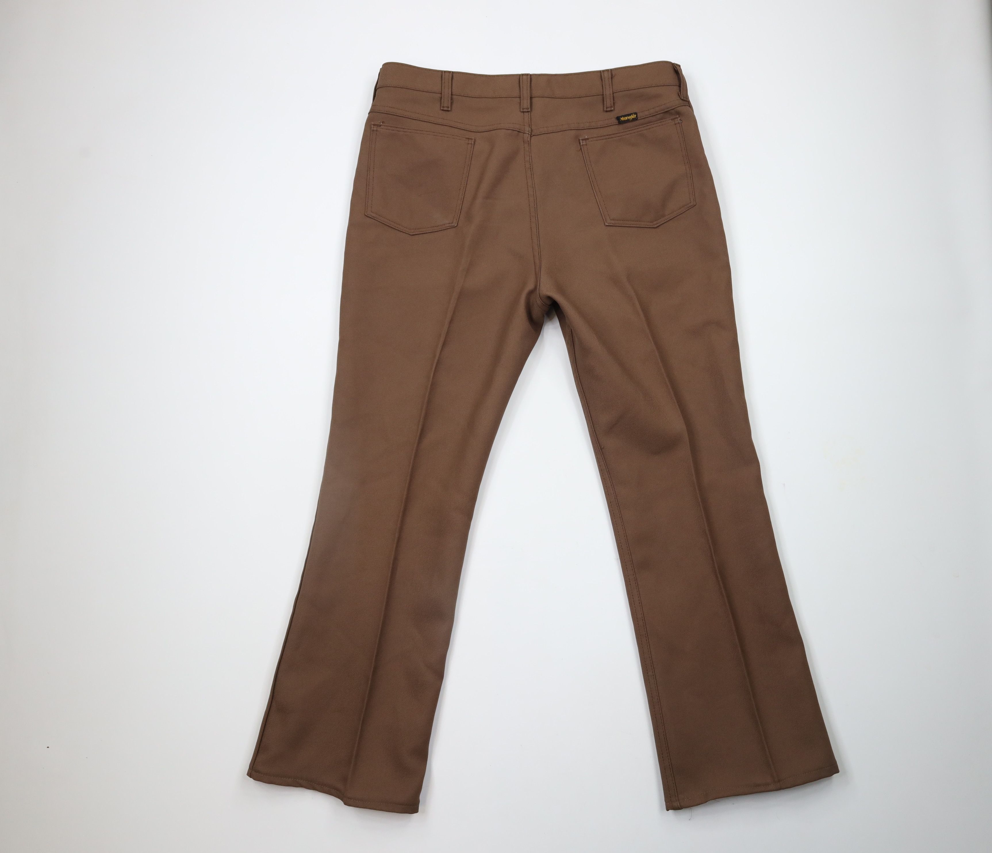 Vintage × Wrangler Vintage 70s Wrangler Knit Wide Leg Bell Bottoms Pants USA Size US 36 / EU 52 - 9 Thumbnail