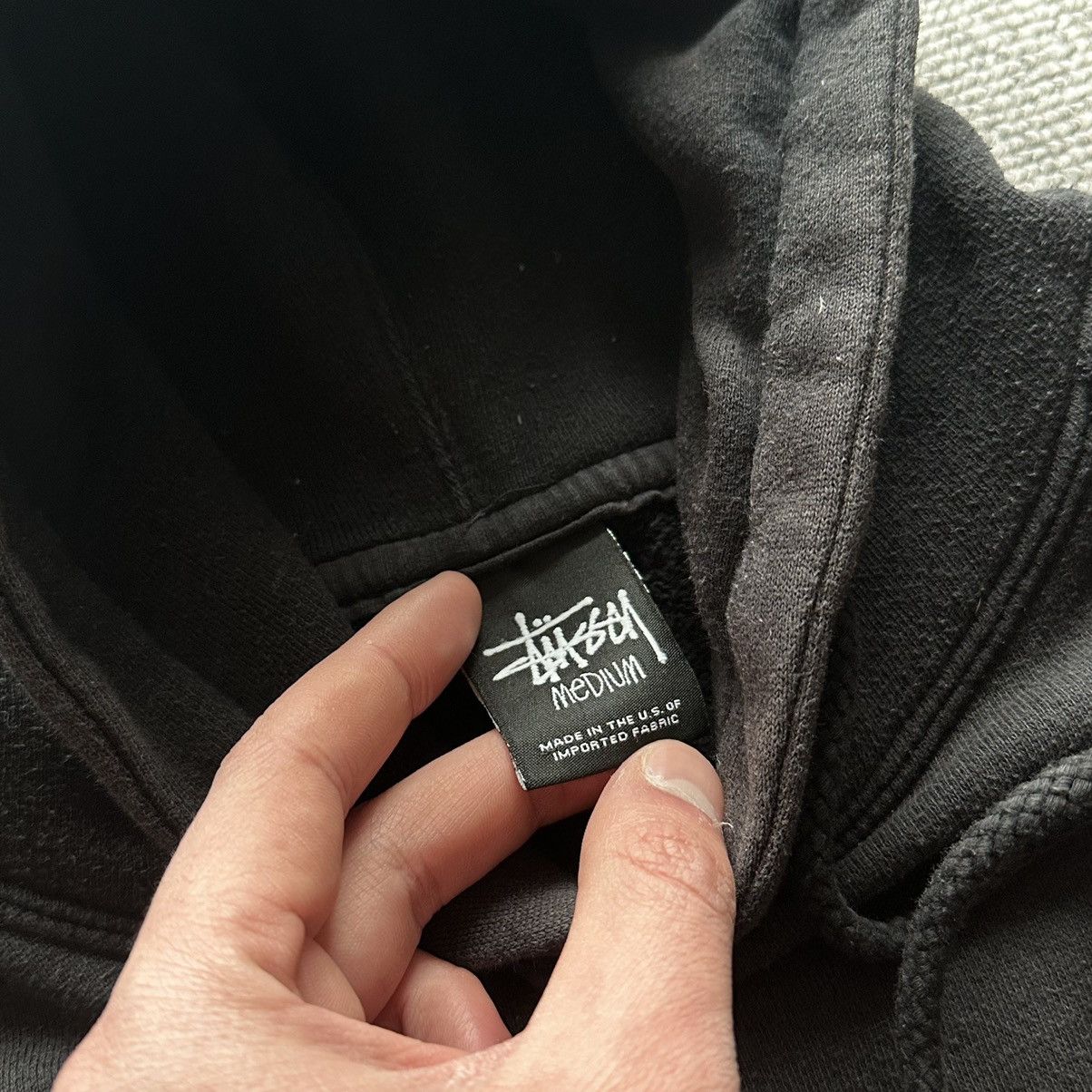 Stussy × Vintage Stussy hoodie 8 ball black big logo Size US M / EU 48-50 / 2 - 7 Thumbnail