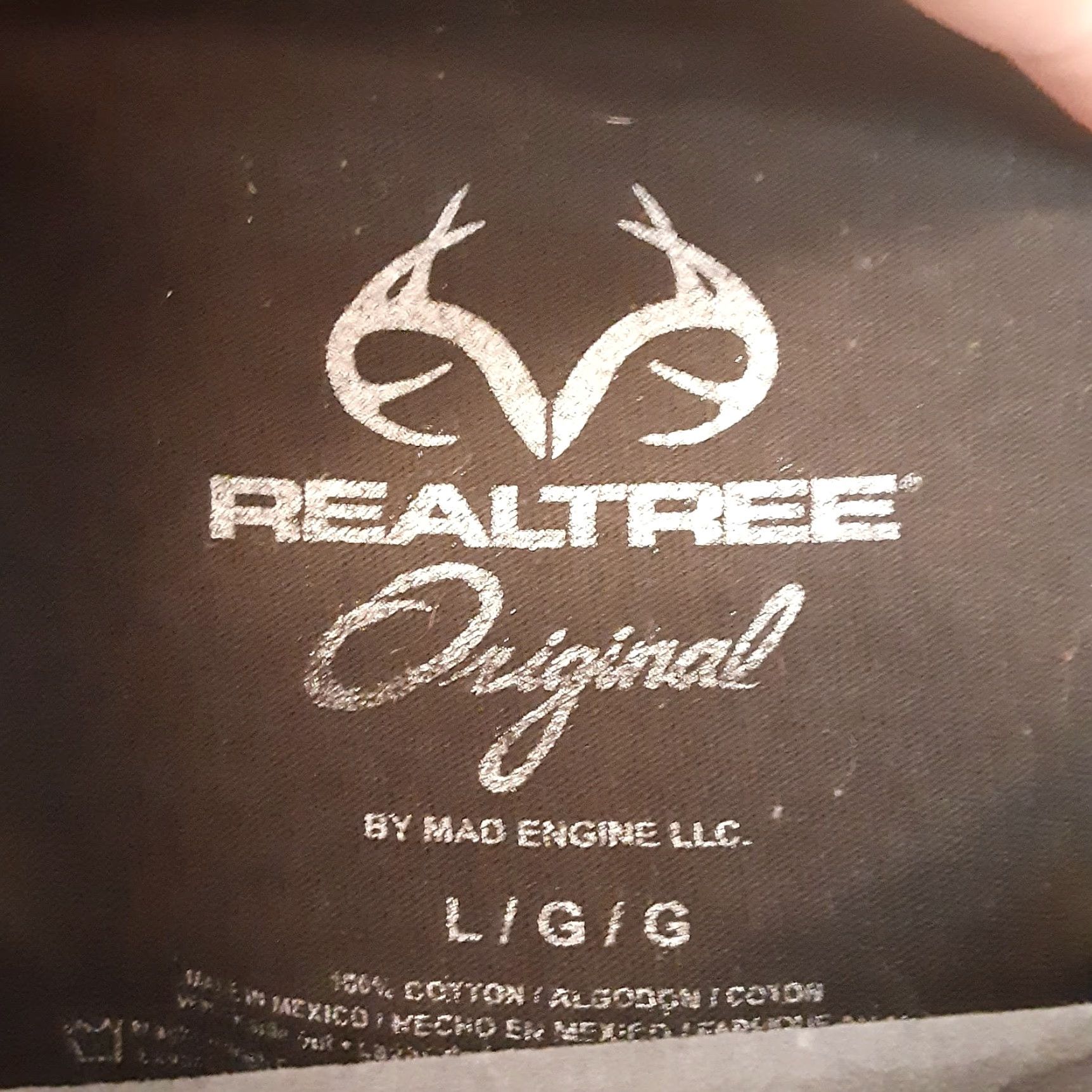 Realtree Realtree T Shirt Mens Large Black Hunting Patriotic 100% Cotton Graphic Print Crew Neck Short Sleeve Mens Size US L / EU 52-54 / 3 - 3 Thumbnail