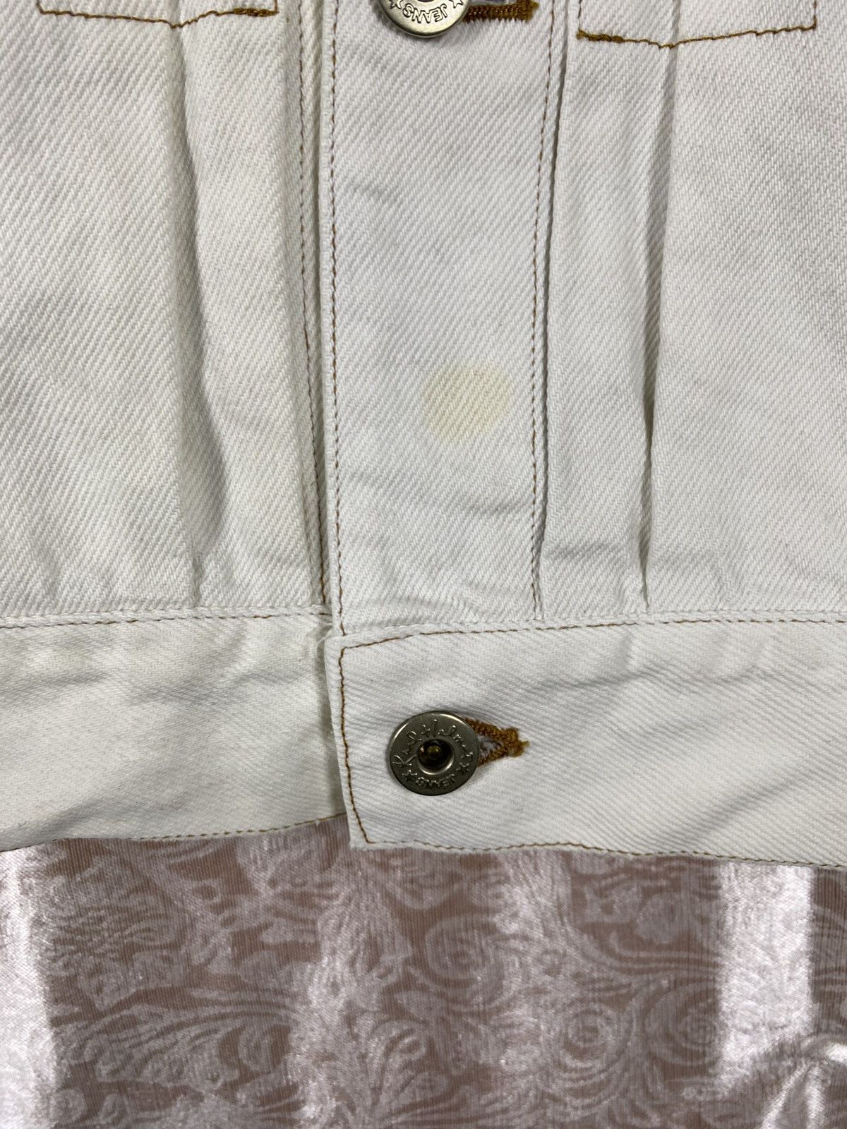 Karl Helmut Vintage Karl Helmut Patchwork Denim Jacket White Japanese Size US M / EU 48-50 / 2 - 13 Thumbnail