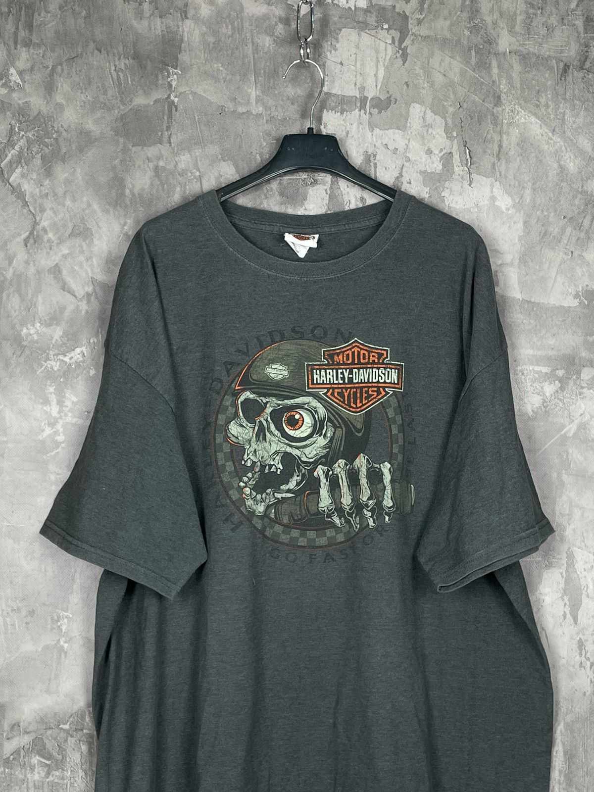 Harley Davidson × Vintage Trashed! VTG 90’s Harley Davidson Faded Paper Thin T-Shirt Size US XXL / EU 58 / 5 - 3 Thumbnail