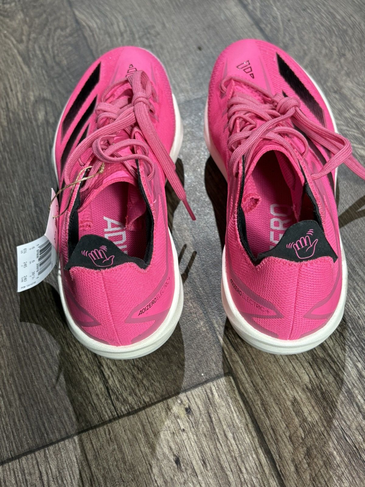 Adidas Adidas Adizero Electric+ B Lucid Pink Men Size 6.5 IF8485 Size US 6.5 / EU 39-40 - 3 Thumbnail