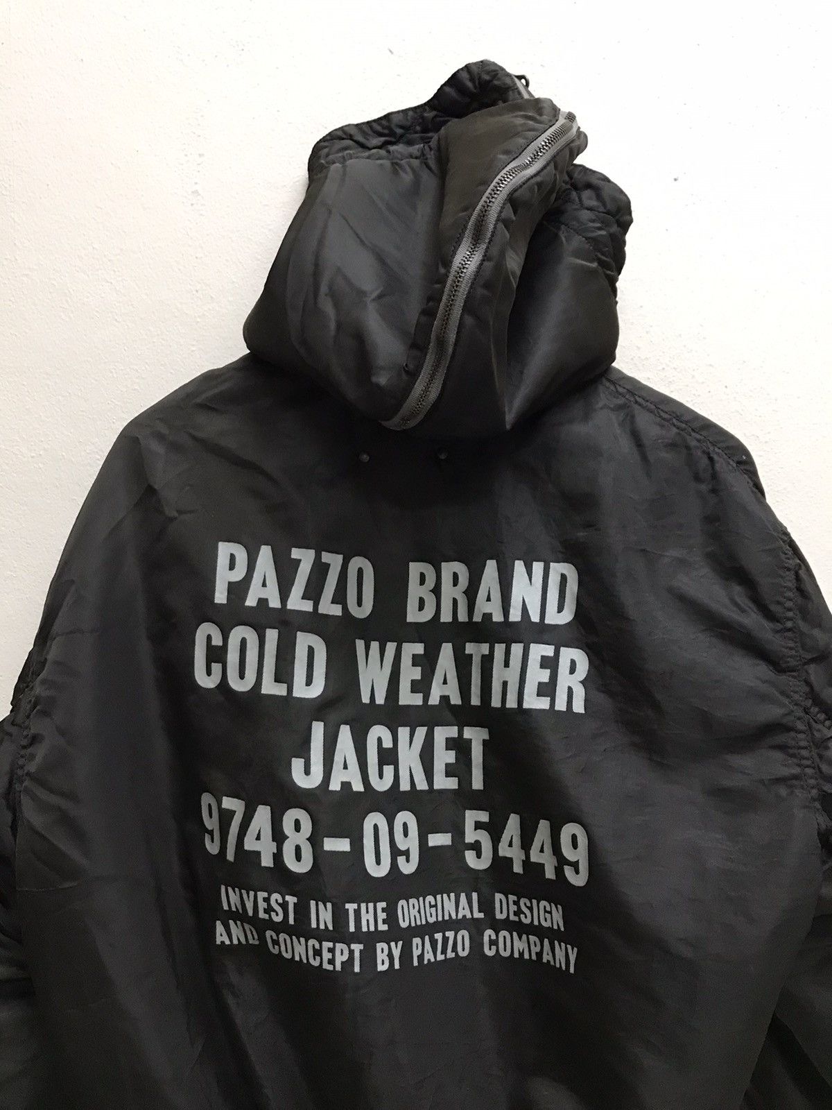 Japanese Brand × Vintage Vintage Pazzo Brand Cold Weather Bomber Flight Jacket Hoodie Size US M / EU 48-50 / 2 - 7 Thumbnail