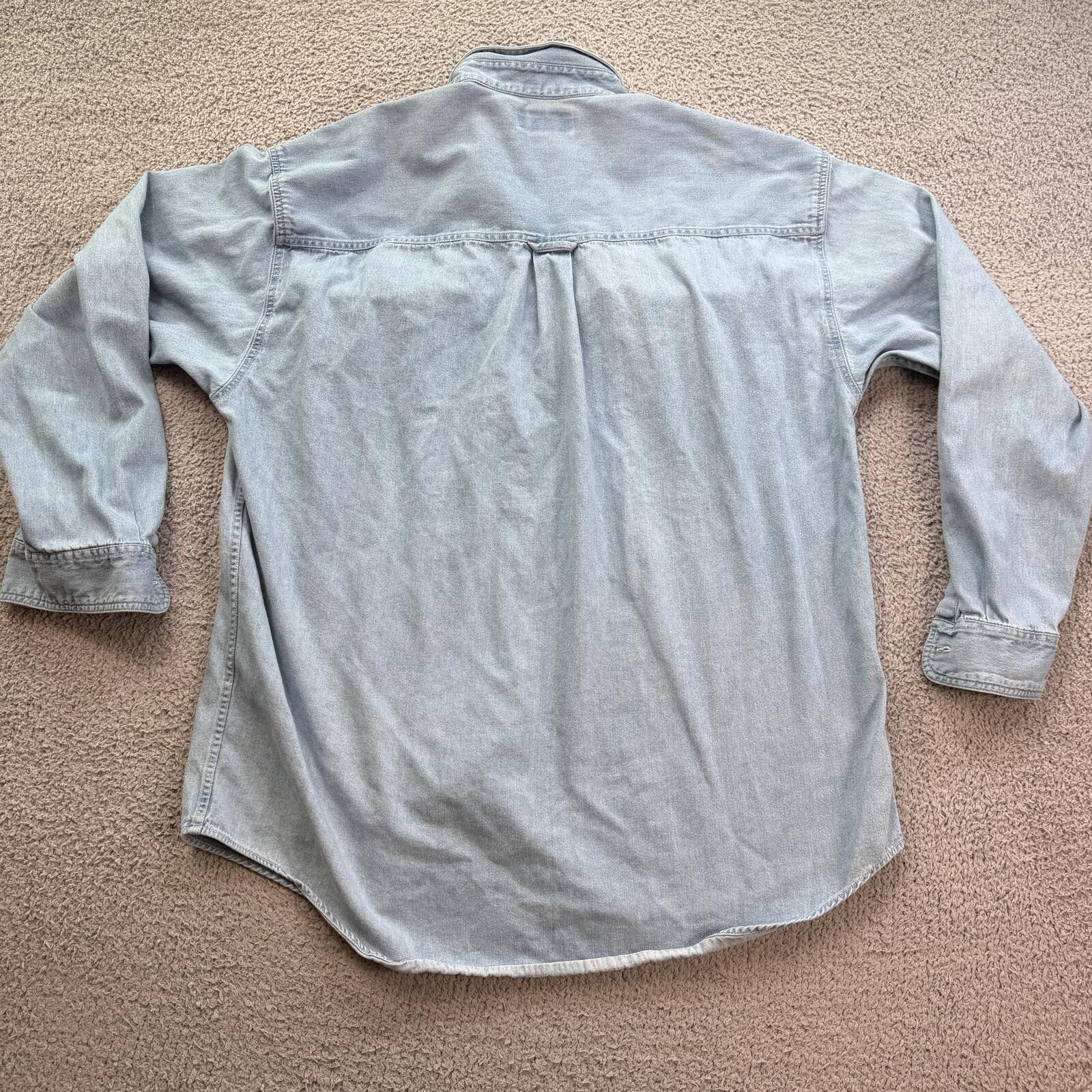 Croft & Barrow Vintage Croft & Barrow Light Wash Denim Button Up Shirt XXL Size US XXL / EU 58 / 5 - 2 Thumbnail