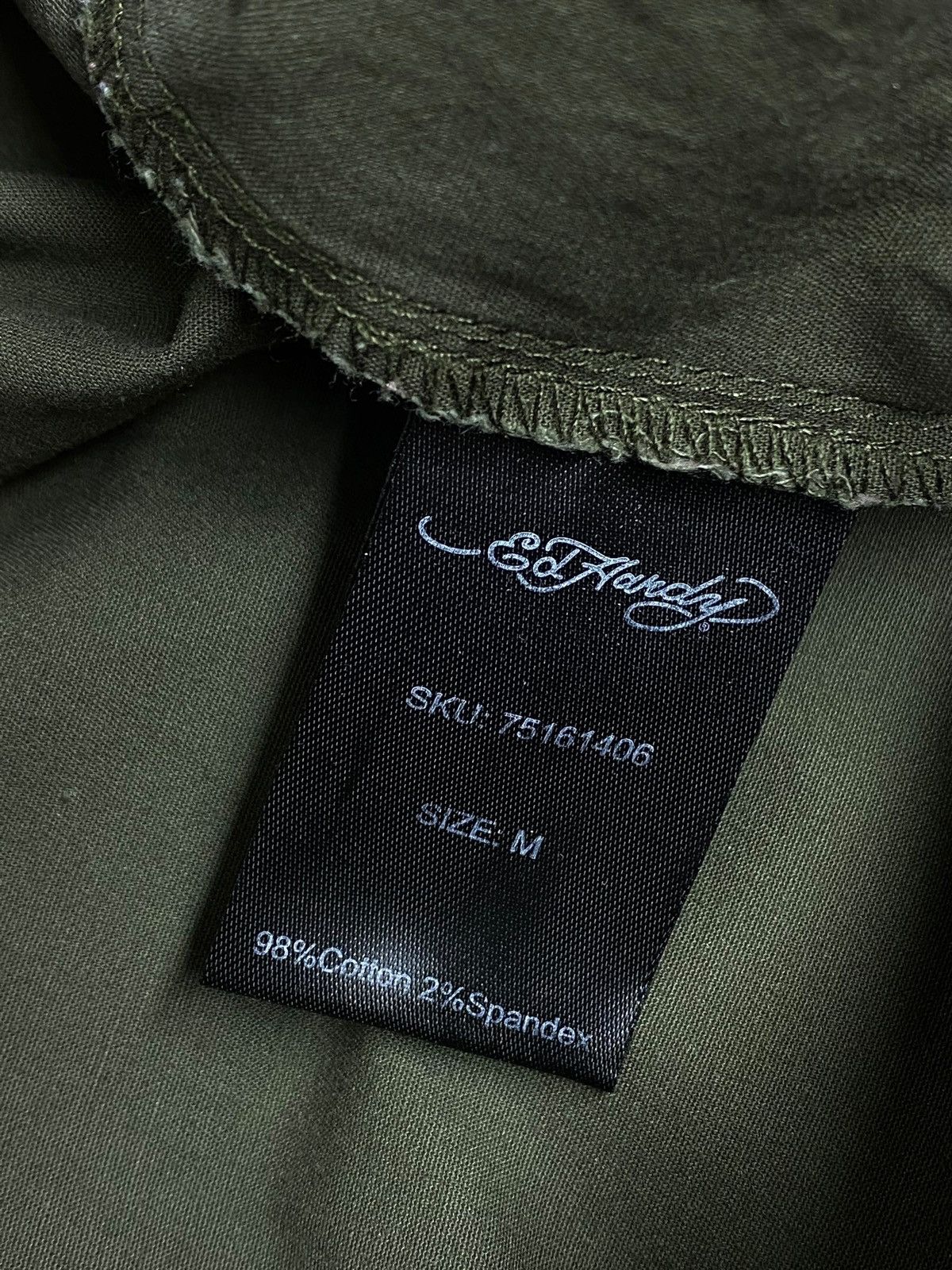 Ed Hardy Ed Hardy Y2k Khaki Japanese Parachute Pants Size US 32 / EU 48 - 14 Thumbnail