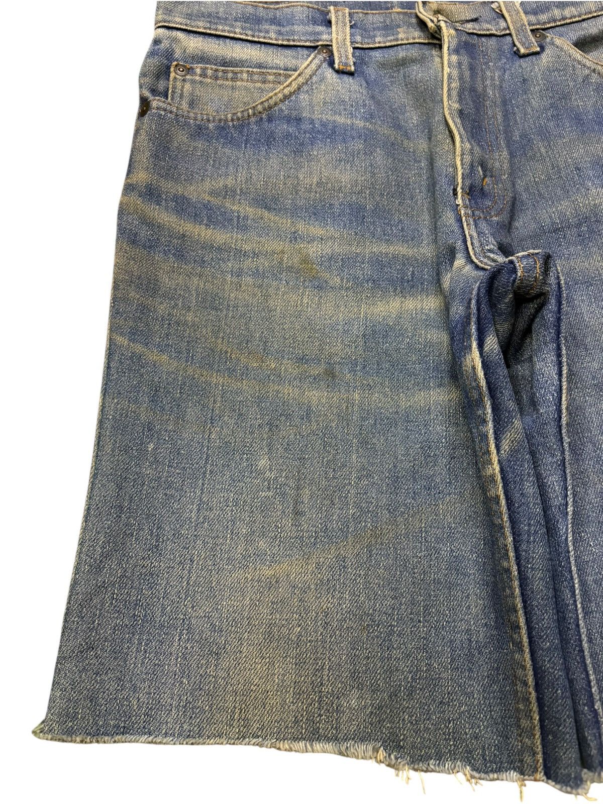 Levi's × Levi's Vintage Clothing Vintage 70s Levis Orange Tab Rusty Mud Loose Jean Short Jort Size US 30 / EU 46 - 7 Thumbnail