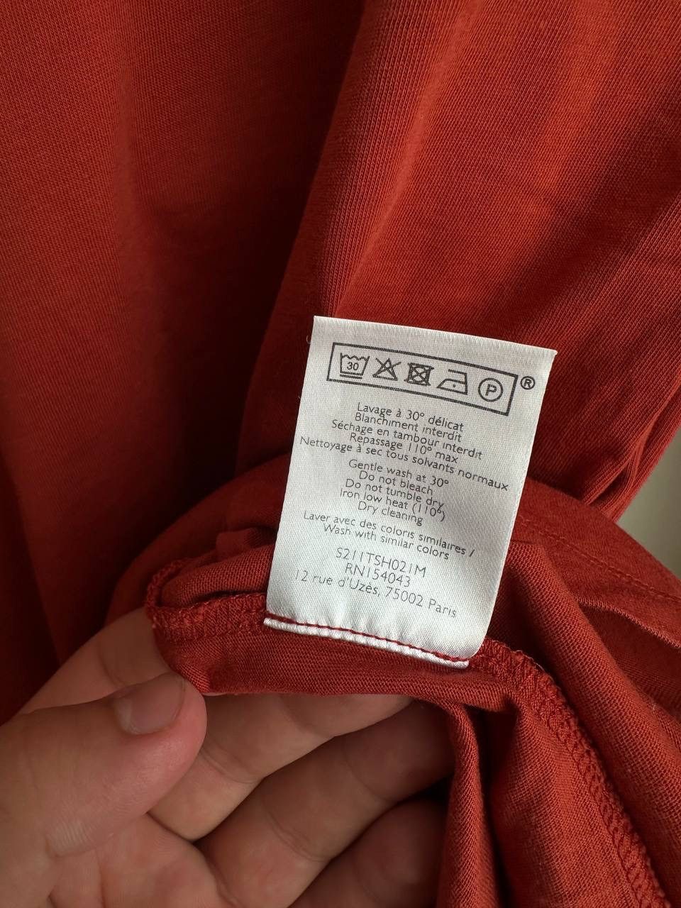 Sezane × Vintage Vintage Sezane Women’s Orange T-Shirt Size S / US 4 / IT 40 - 13 Thumbnail