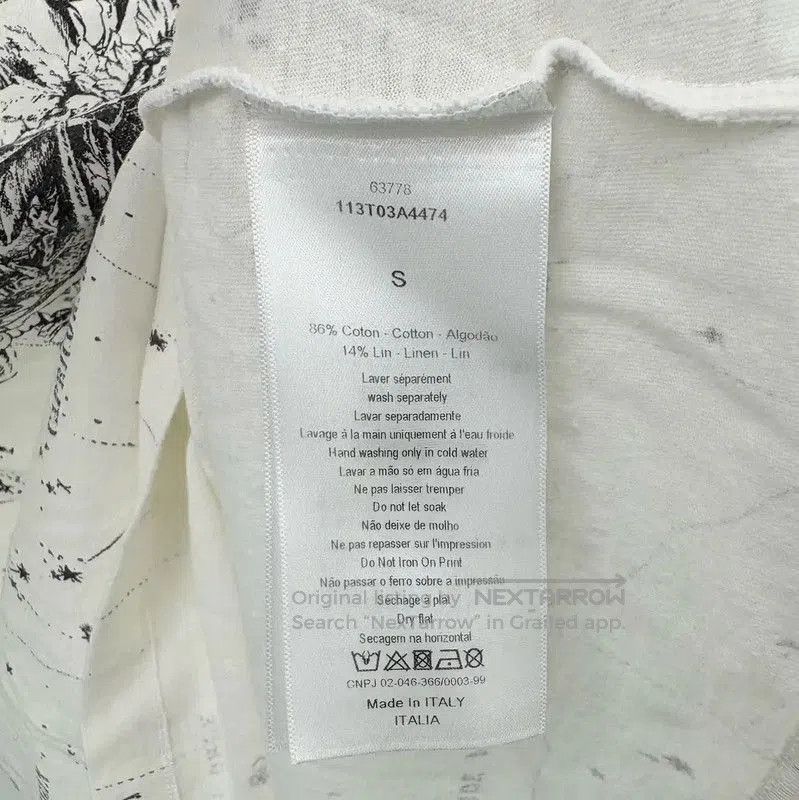 Dior Dior Women's White Graphic T. Size S / US 4 / IT 40 - 4 Thumbnail