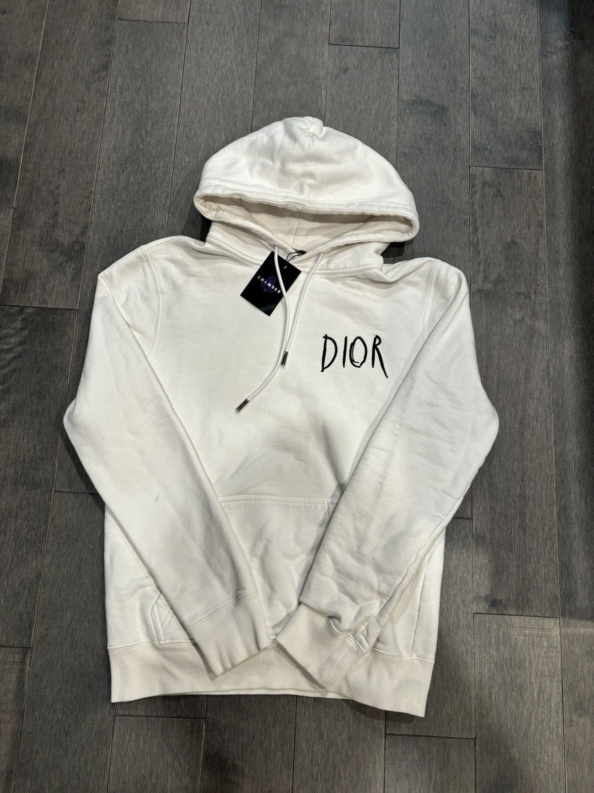 image of Dior Whire Hoodie Xs in White, Men's