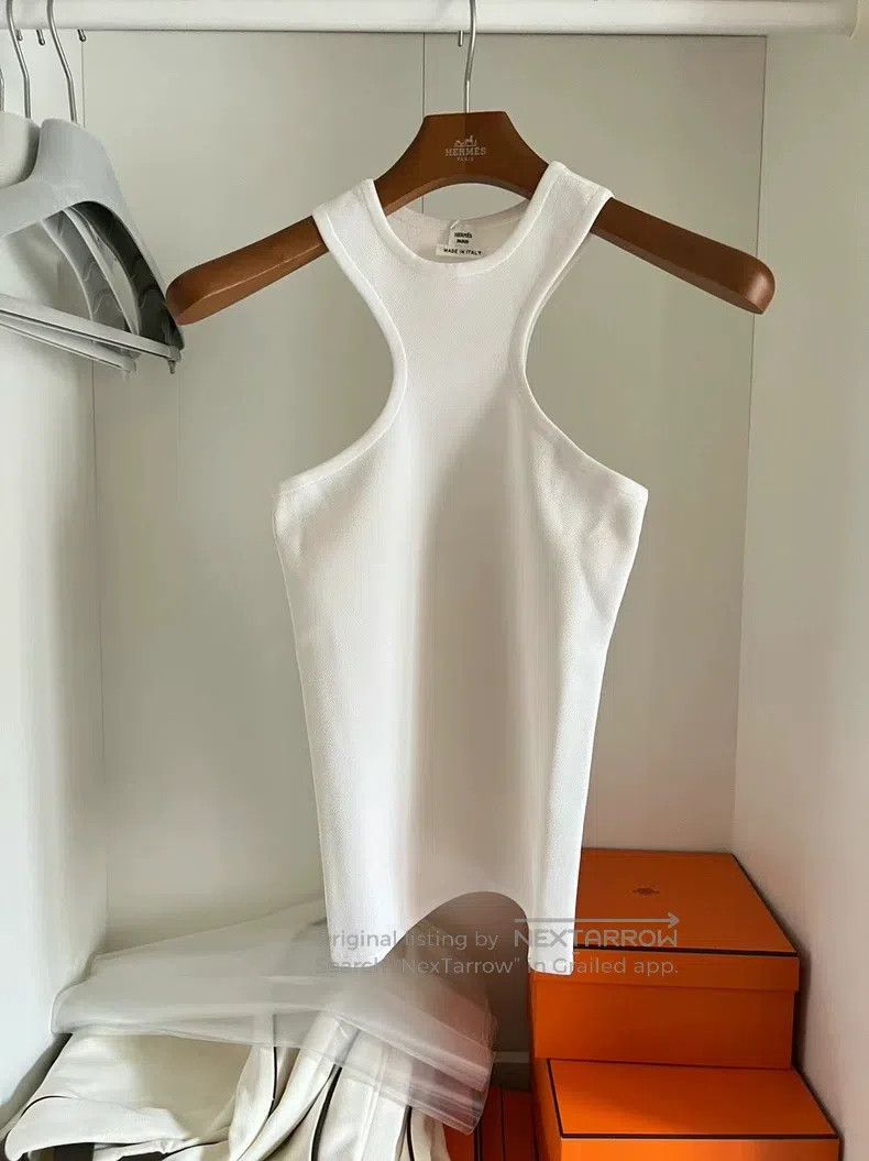 Hermes Hermes Show model white - tight-fitting vest, good for inn Size XS / US 0-2 / IT 36-38 - 4 Thumbnail