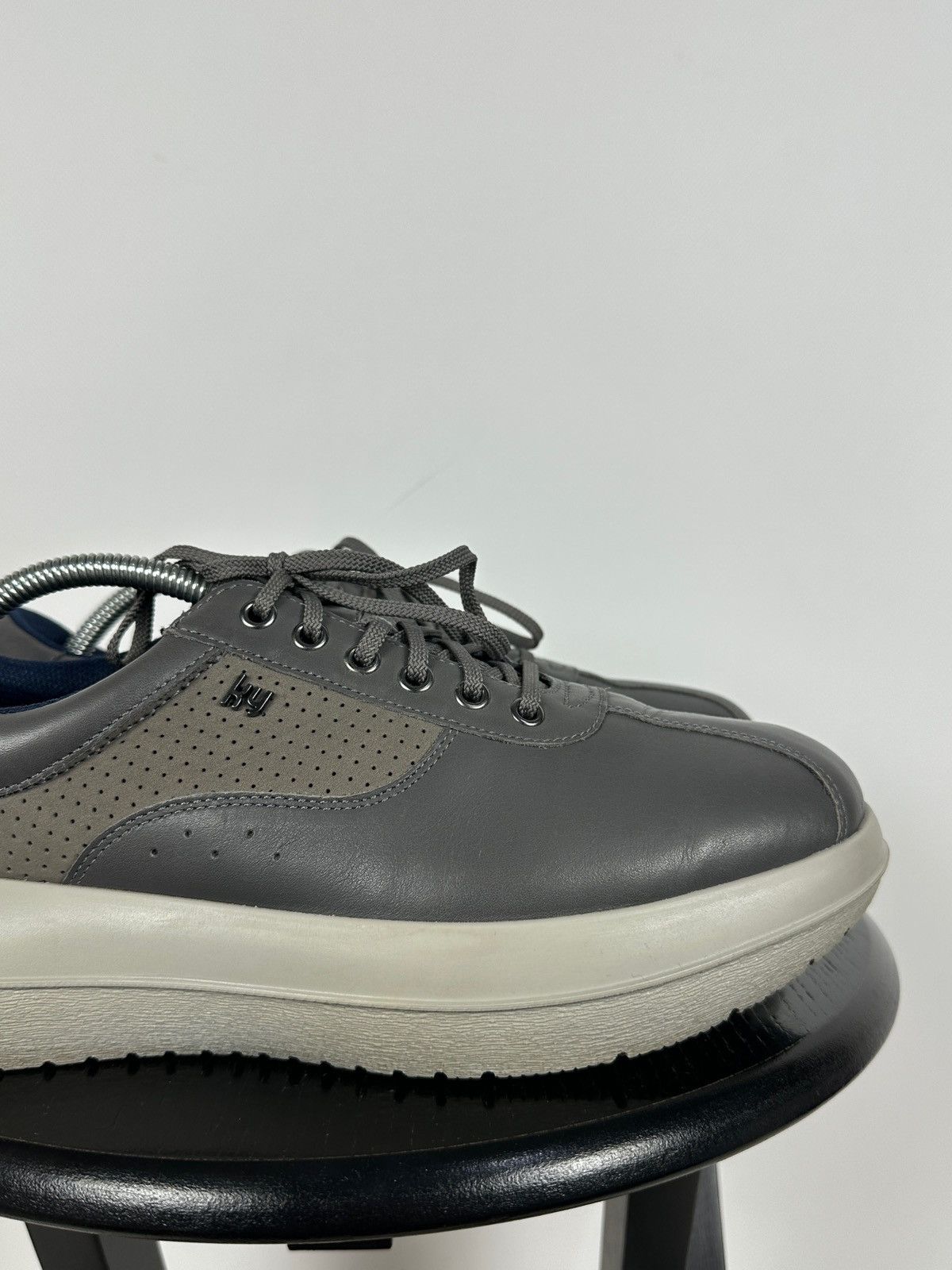 Kybun Kybun Gray Leather Orthopedic Comfort Sneakers Size US 9.5 / EU 42-43 - 16 Thumbnail