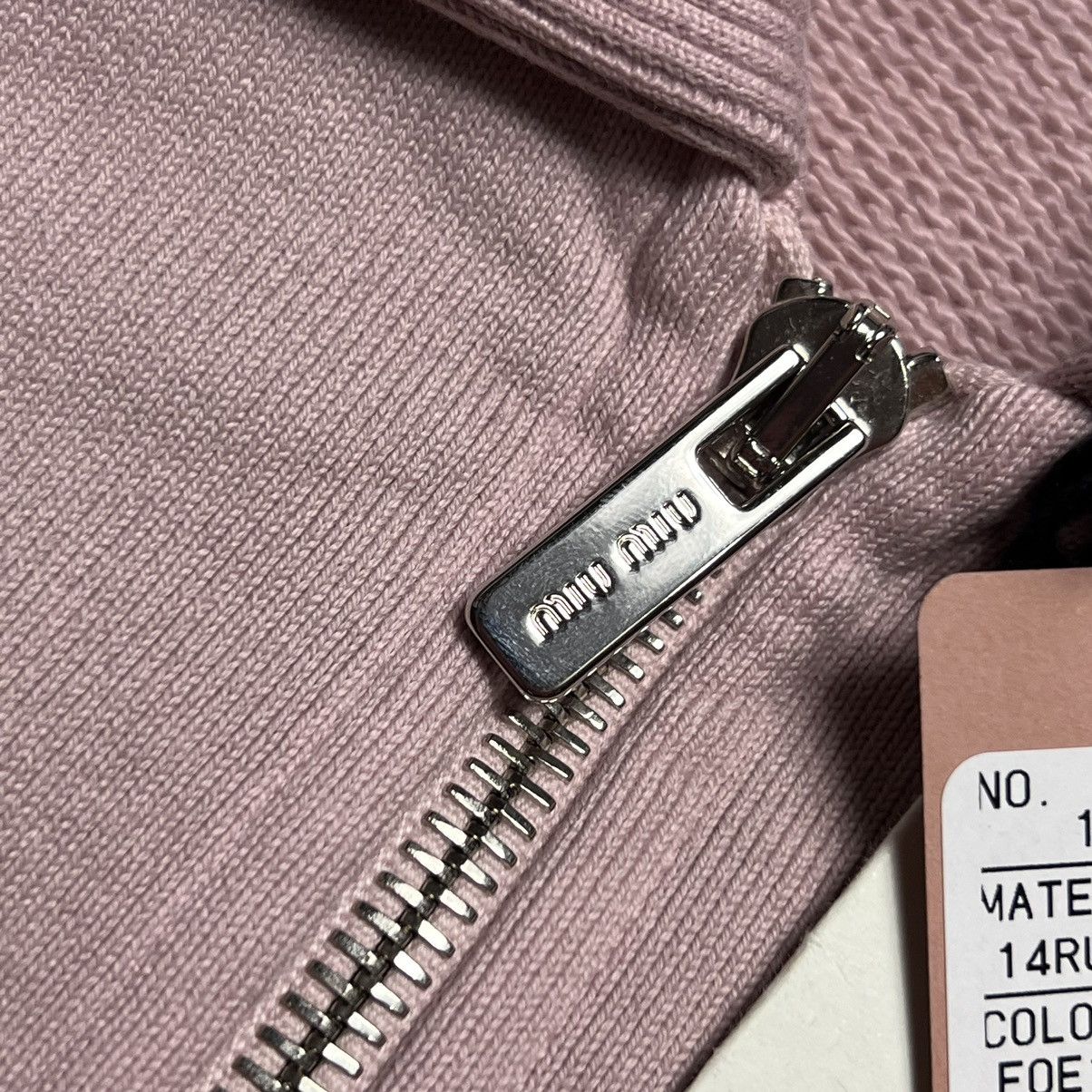 Miu Miu × Prada miu miu Embroidery Logo Half Zip Sweater Size US XS / EU 42 / 0 - 6 Thumbnail