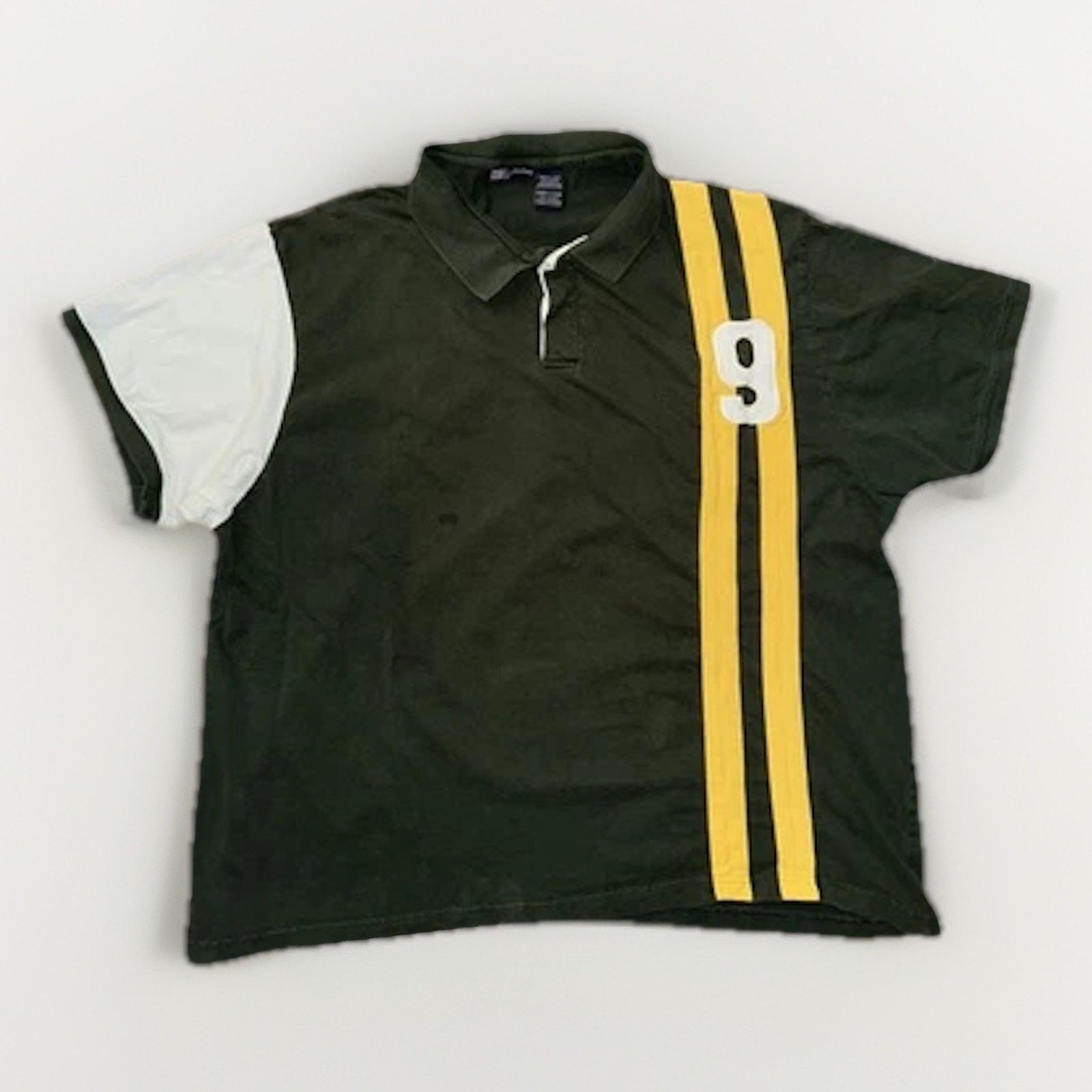 Faded Glory Faded Glory Rugby Polo Shirt Green Yellow Stripe XXXL Size US XXL / EU 58 / 5 - 1 Thumbnail