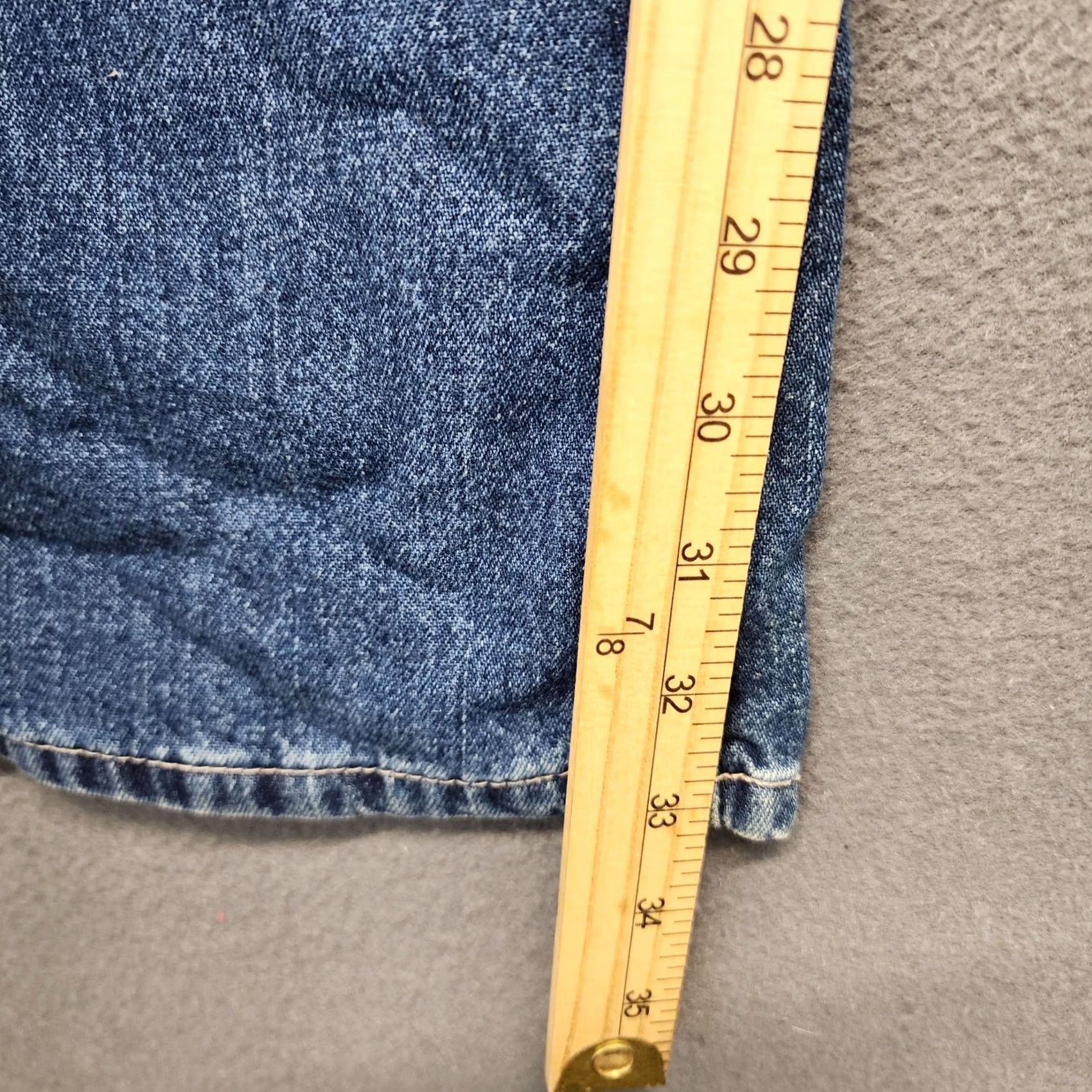 Vintage London Jean Womens Jeans Blue Wide Leg 33in Inseam Size 8 Regular Denim Mexico Womens Size 30" / US 8 / IT 44 - 7 Thumbnail