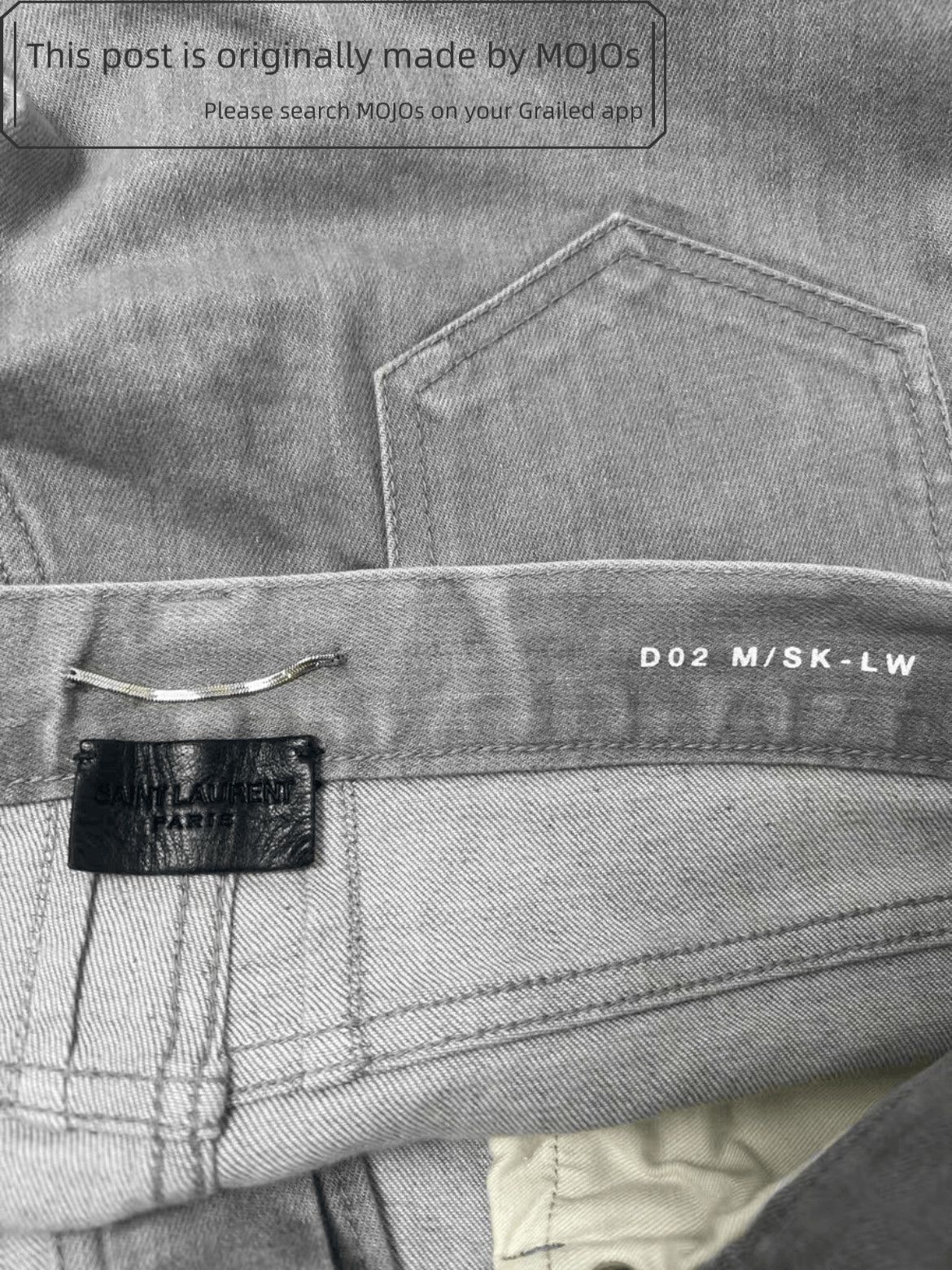Saint Laurent Paris Sz 32 Saint Laurent Paris 13SS D02 Heavy Faded Wash Denim Size US 32 / EU 48 - 5 Thumbnail