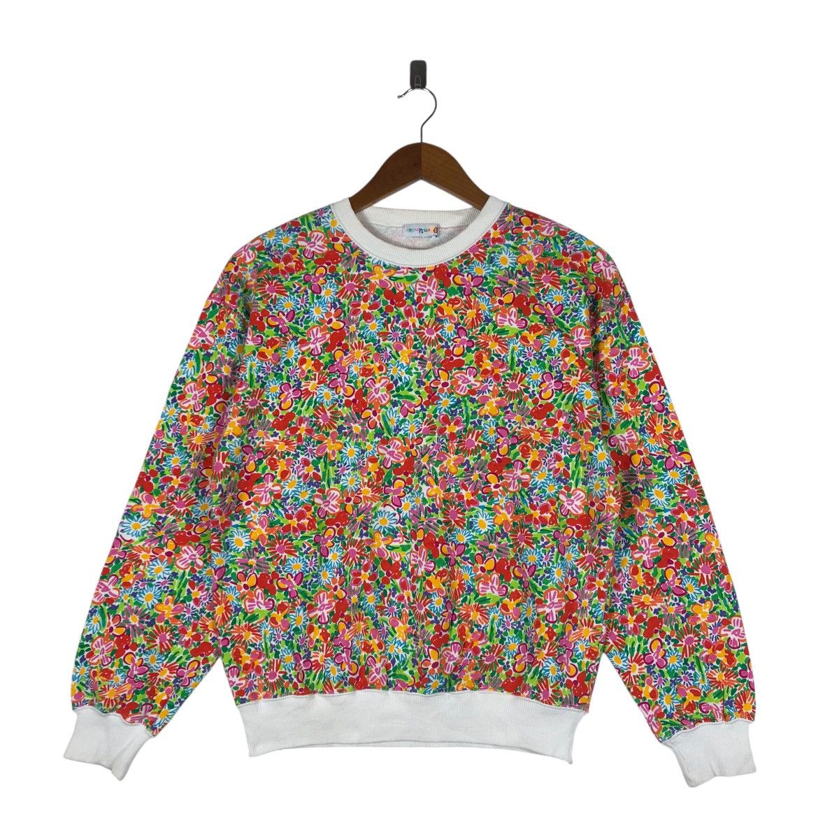 Vintage Down Under by KEN DONE Floral Fullprint Sweatshirt Size US M / EU 48-50 / 2 - 1 Thumbnail