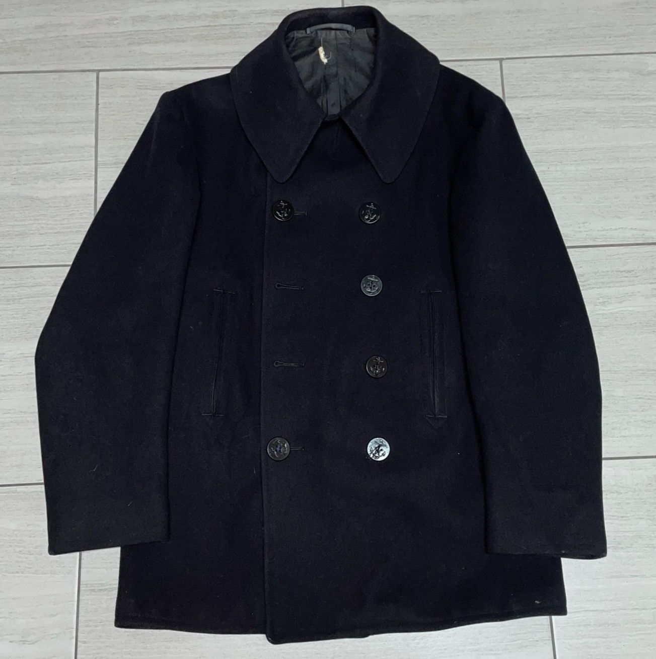 Other US NAVY Vintage Peacoat Stenciled Size US M / EU 48-50 / 2 - 1 Thumbnail