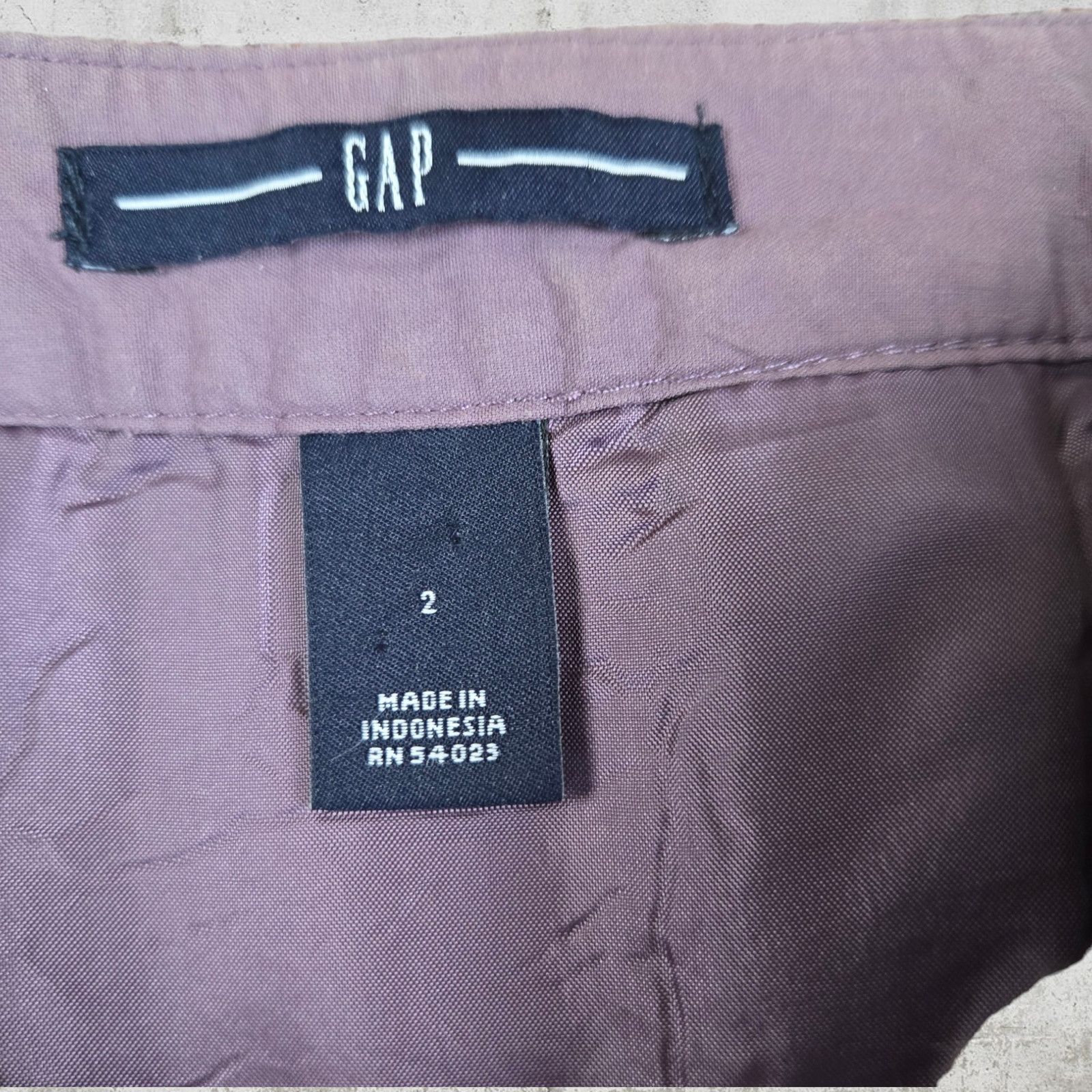 Gap GAP Purple Herringbone Wool Skirt Size 2 Size 26" / US 2 / IT 38 - 3 Thumbnail
