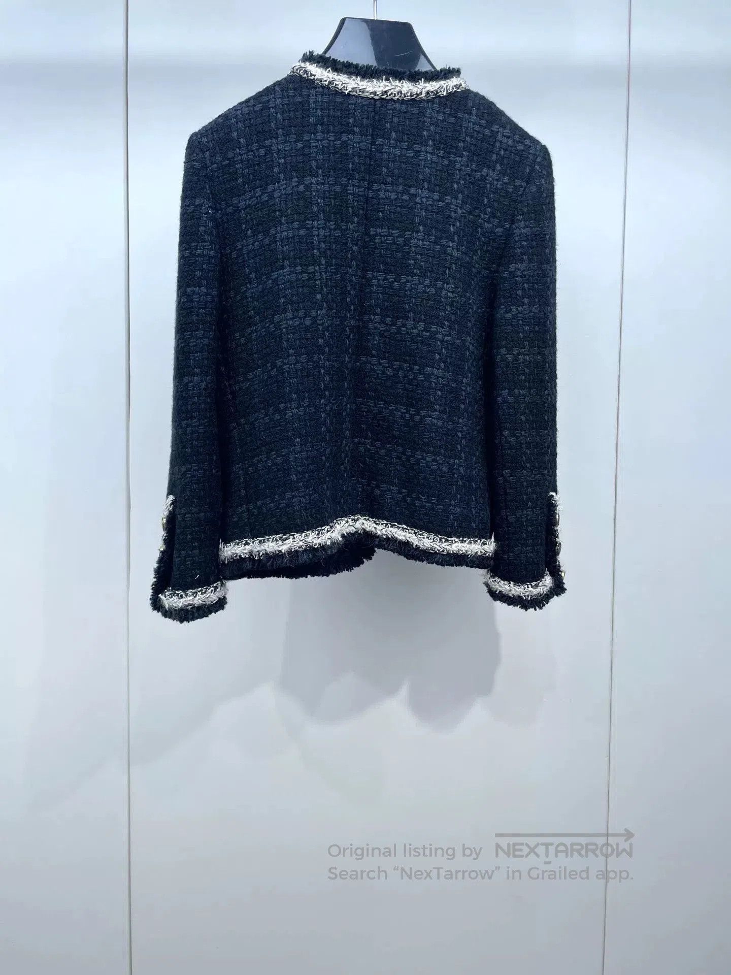 Saint Laurent Paris Saint Laurent Black Tweed Jacket. Size S / US 4 / IT 40 - 2 Thumbnail