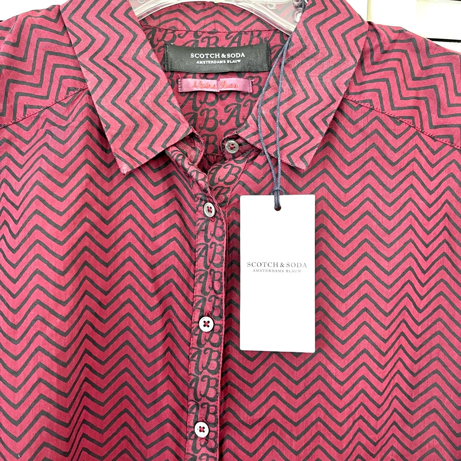 Scotch & Soda Scotch & Soda Long Sleeve Button Up Semi Sheer Shirt Size S / US 4 / IT 40 - 3 Thumbnail