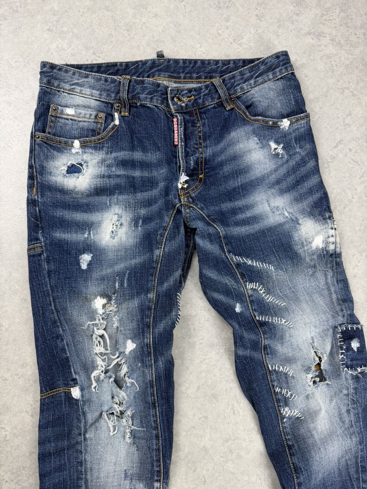 Dsquared2 Dsquared2 Kenny Twist Distressed Jeans Cropped Size 46 Size US 30 / EU 46 - 4 Thumbnail