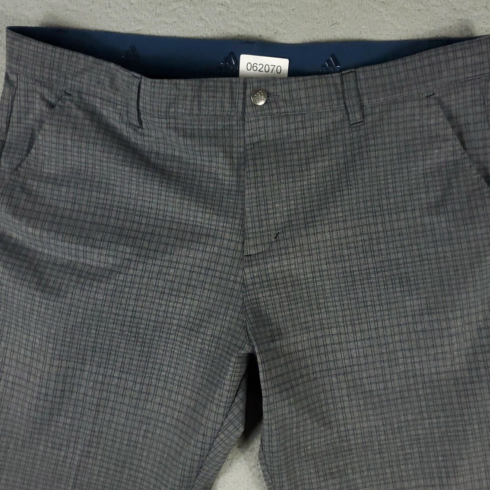 Adidas Adidas Pants Mens 38x32 Gray Plaid Golf Stretch Athletic Tapered Performance Chino Straight Pockets Logo Zip Front Casual Business Size US 38 / EU 54 - 2 Thumbnail
