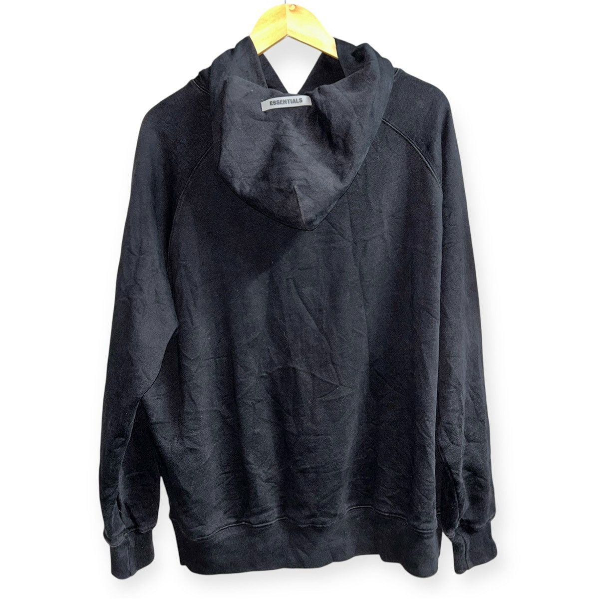Fear of God Essentials Oversized Big Spell Logo Black Pullover Hoodie Size US M / EU 48-50 / 2 - 3 Thumbnail