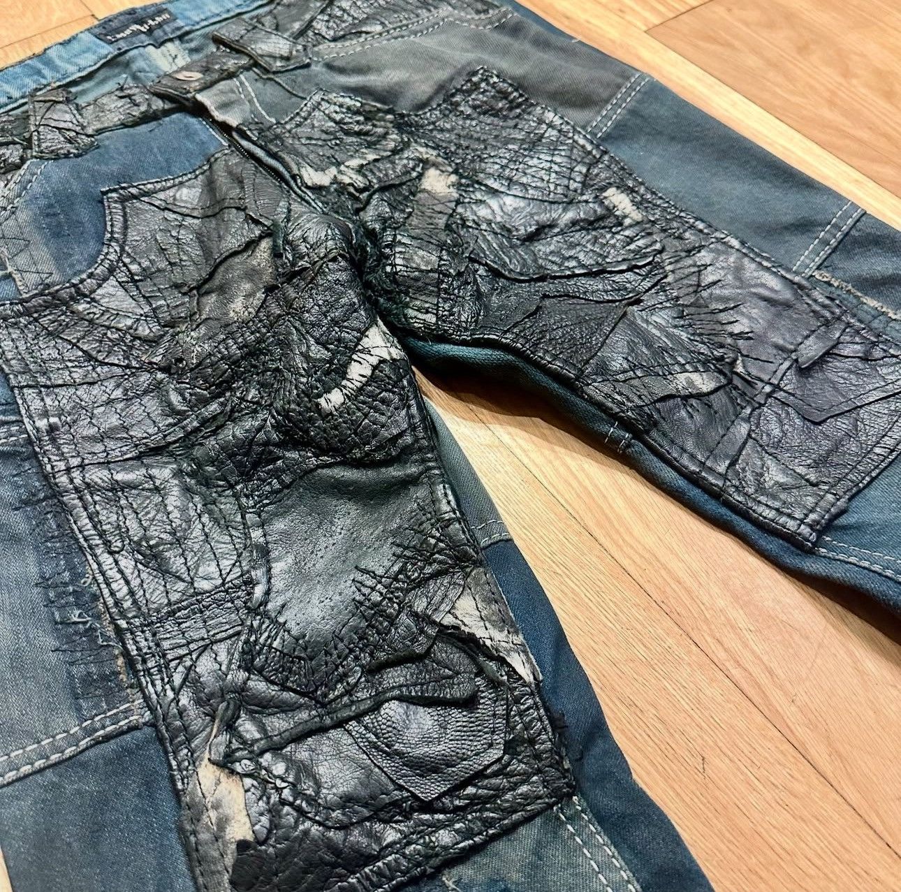 Yasuyuki Ishii Yasuyuki Ishii Leather Variant Denim Size US 32 / EU 48 - 5 Thumbnail