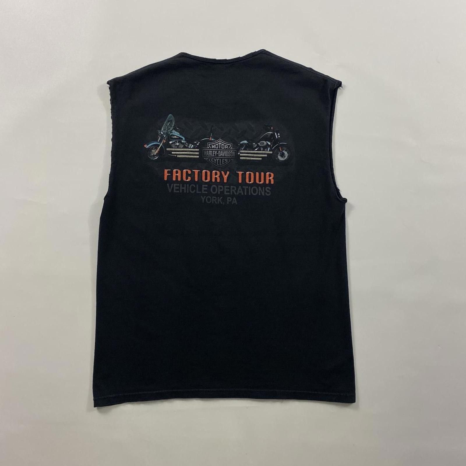 Harley Davidson Vintage 90s Hardy Davidson Black Sleeveless Shirt Size US L / EU 52-54 / 3 - 2 Thumbnail