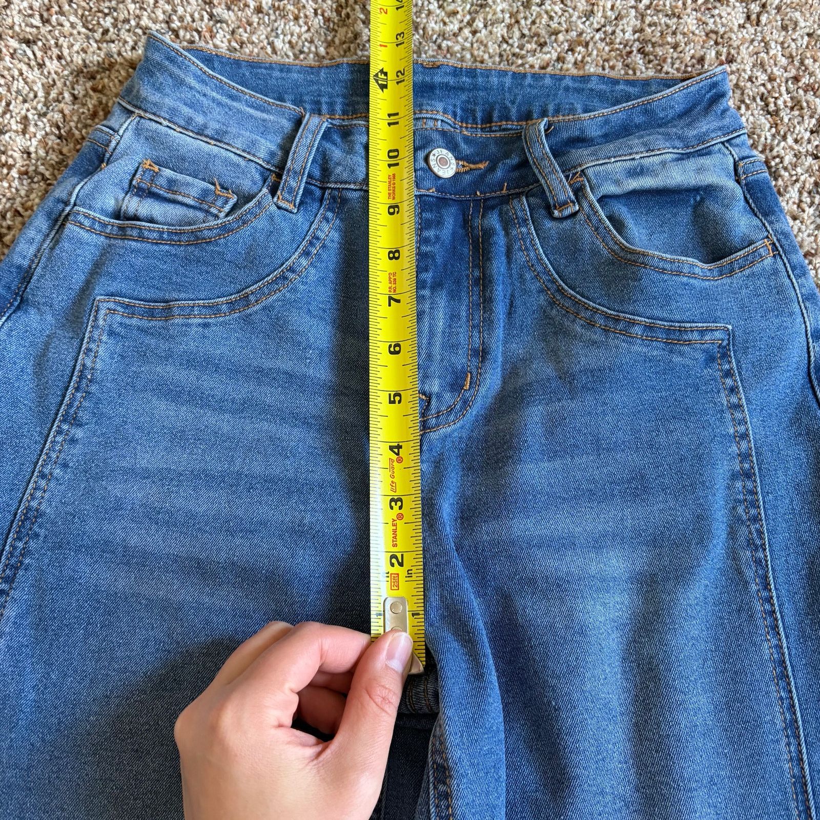 Other Sidefeel Womens Wide Leg Stretch Denim Blue Jeans Size 4 Size 27" / US 4 / IT 40 - 6 Thumbnail