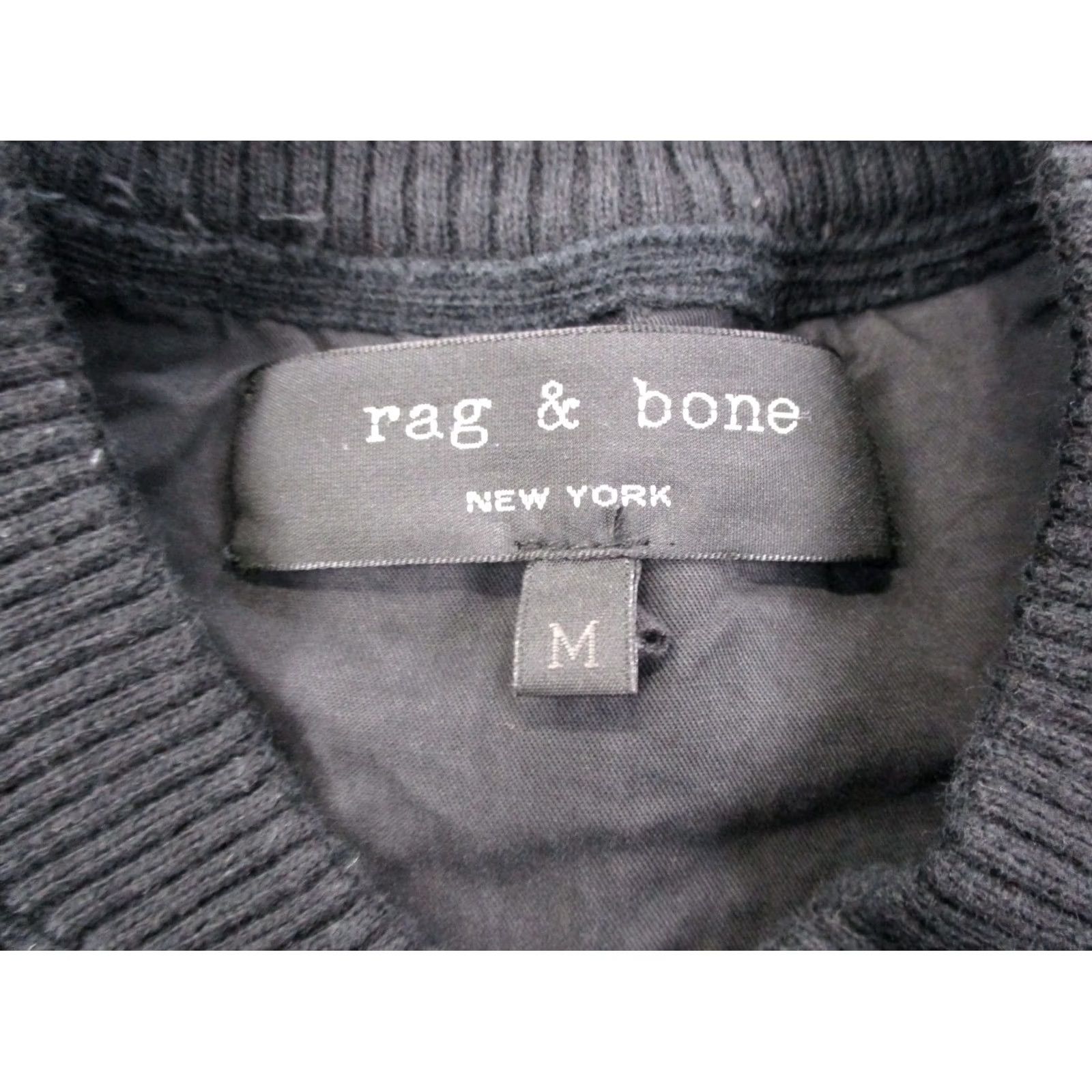 Rag & Bone rag & bone Jacket Womens M Black Wool Blend Lightweight Stretch Outdoors Casual Size M / US 6-8 / IT 42-44 - 6 Thumbnail
