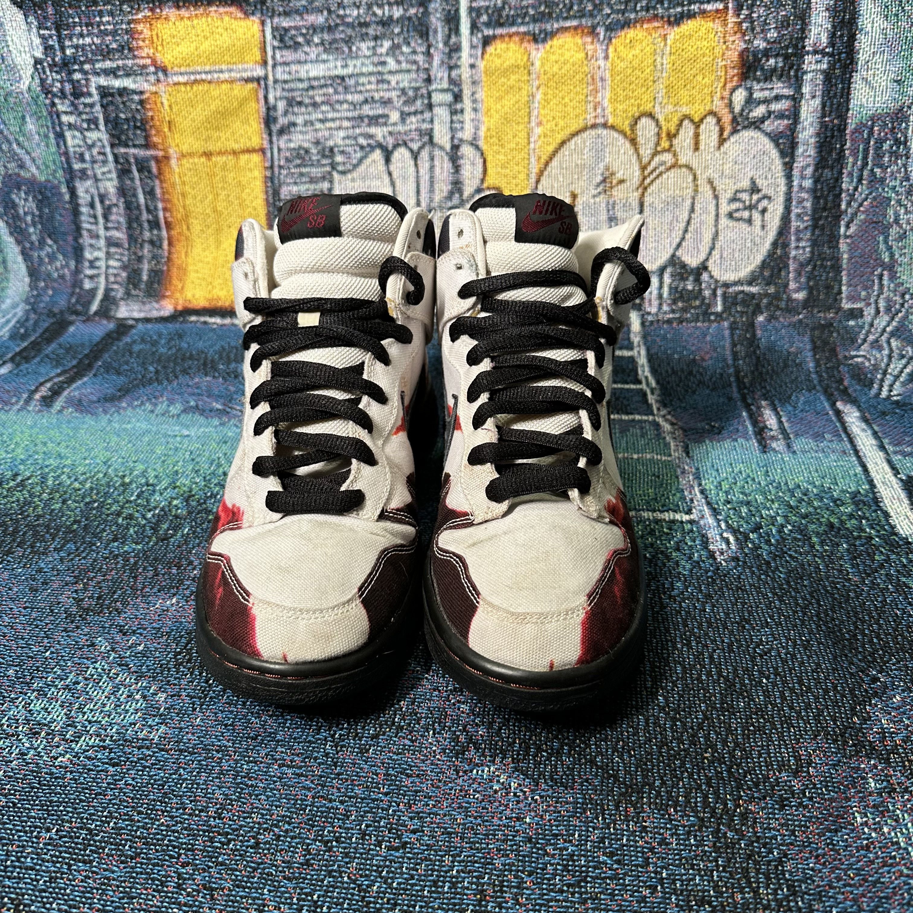 Nike Nike SB White Melvin Dunk High Size US 8 / EU 41 - 2 Thumbnail