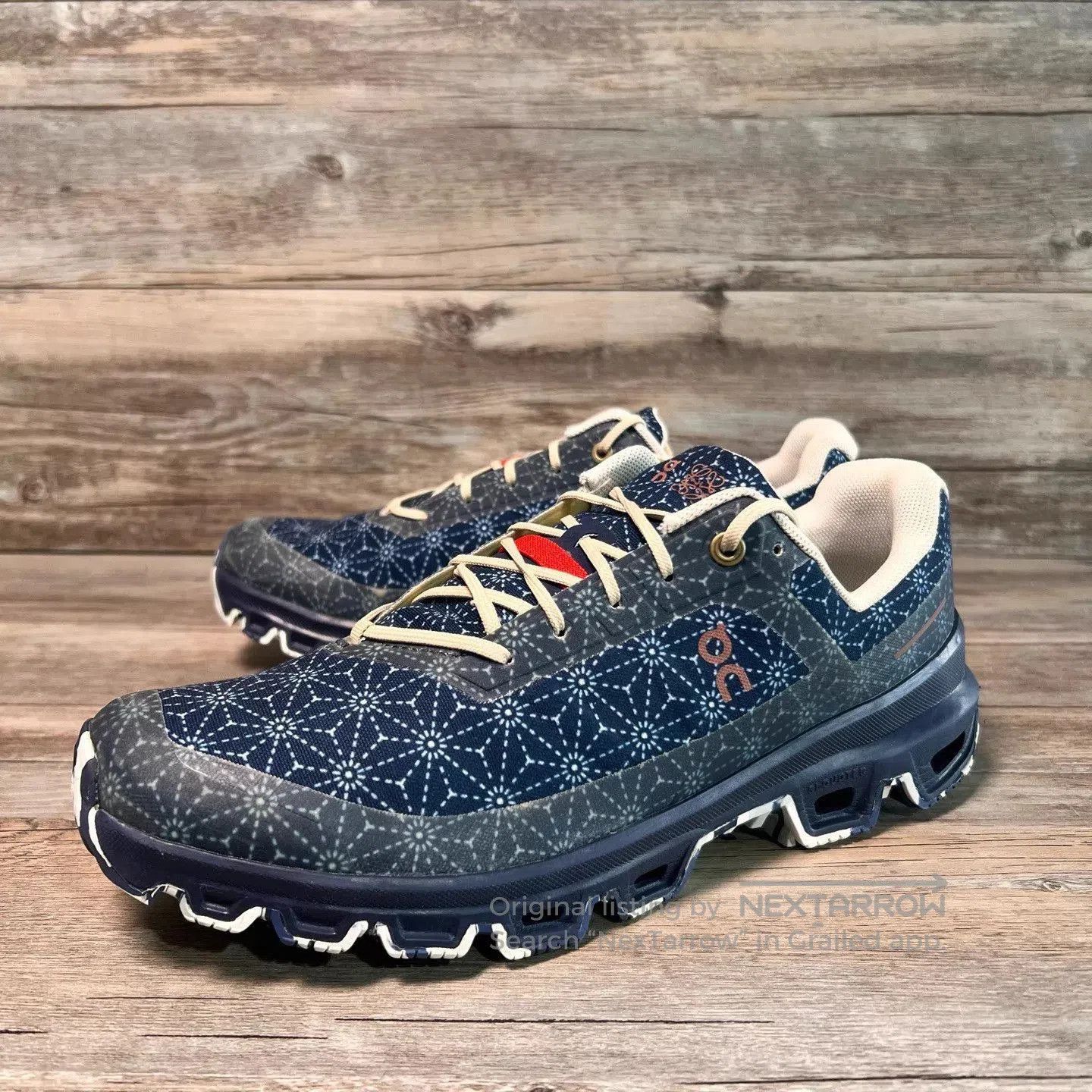 Loewe Blue Patterned Low-Top Sneakers Size 8. Size US 8 / EU 41 - 1 Thumbnail