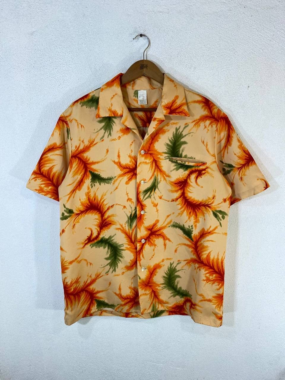 Vintage vintage 60s/70s selvedge hawaiian shirt nice design Size US L / EU 52-54 / 3 - 1 Thumbnail